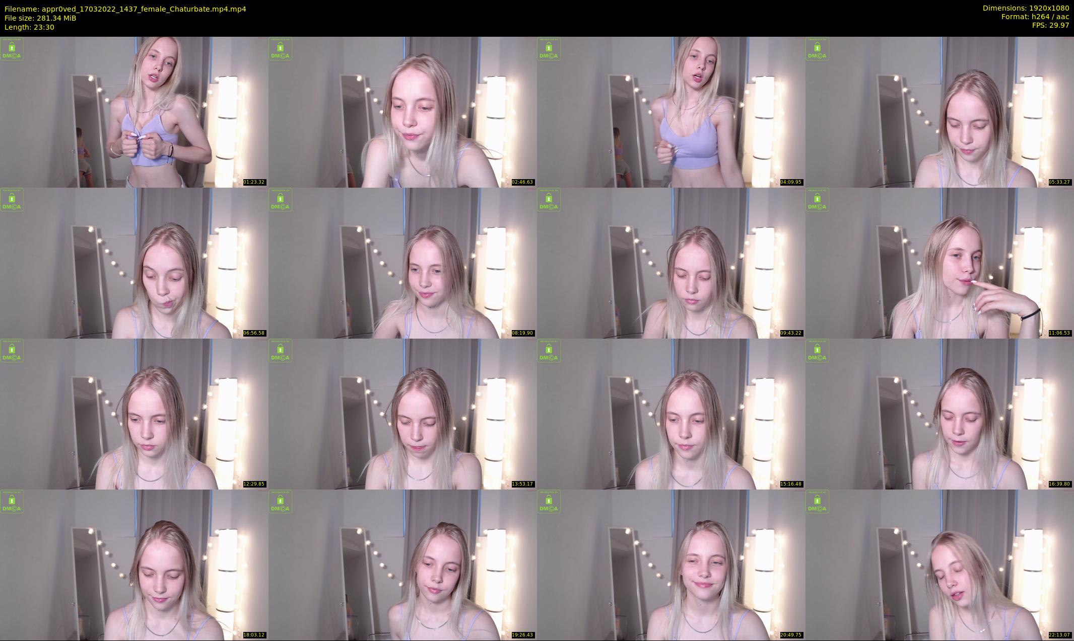 appr0ved — 24 minute Chaturbate female cam show recording, 1080p, Mar 17, 2022