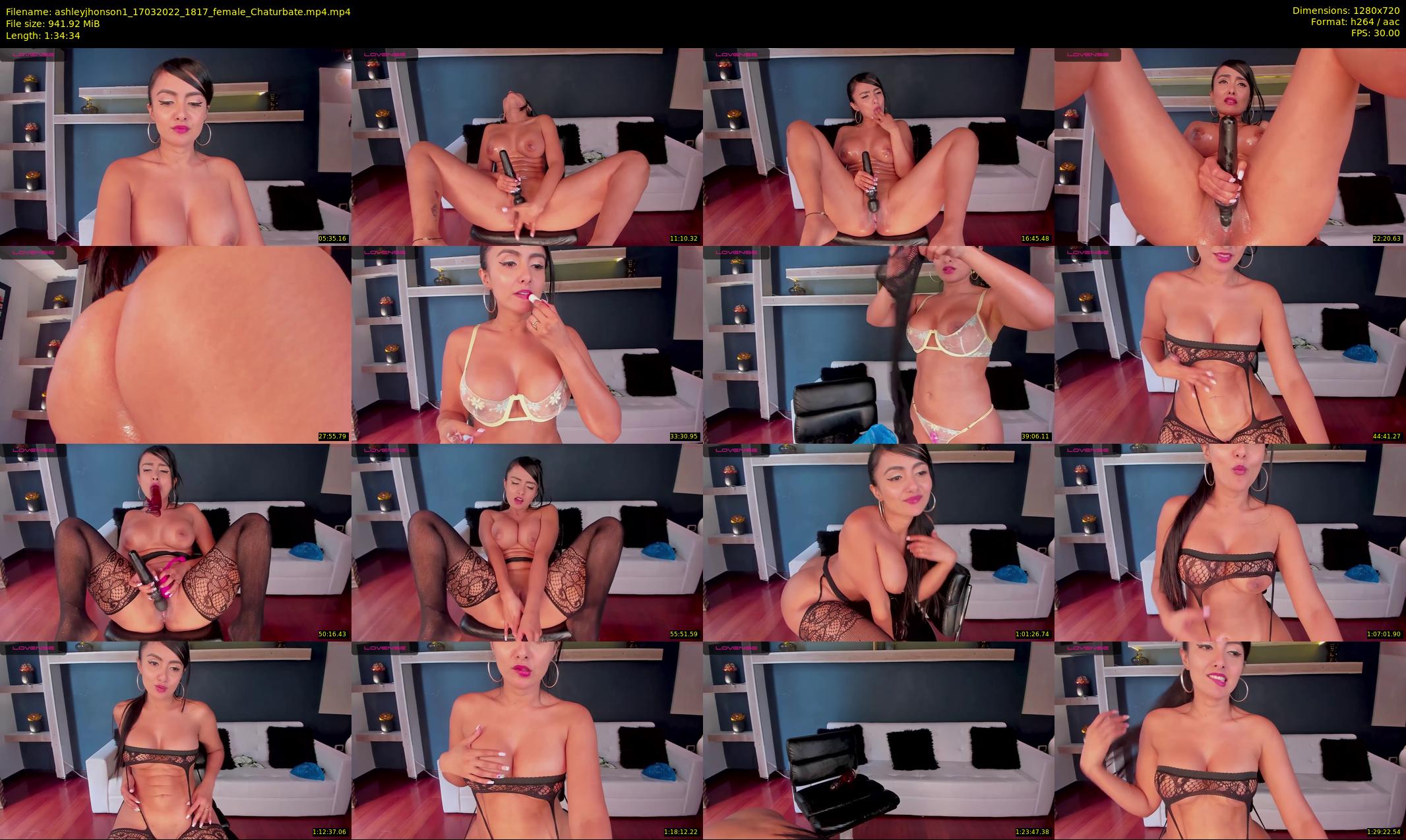 ashleyjhonson1 — 95 minute Chaturbate female cam show recording, 720p, Mar 17, 2022