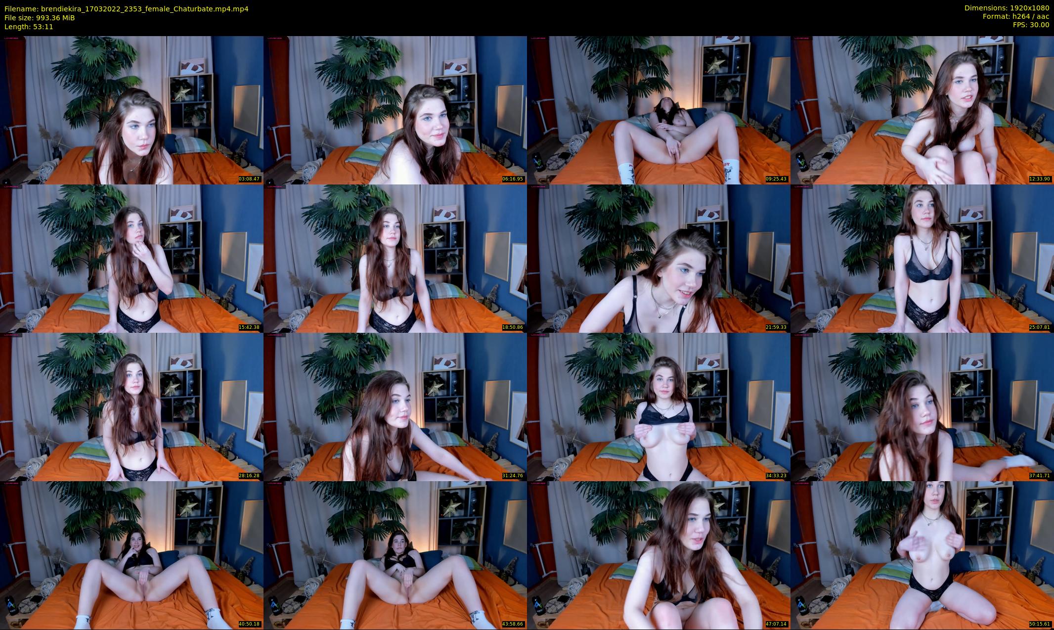 brendiekira — 54 minute Chaturbate couple cam show recording, 1080p, Mar 17, 2022