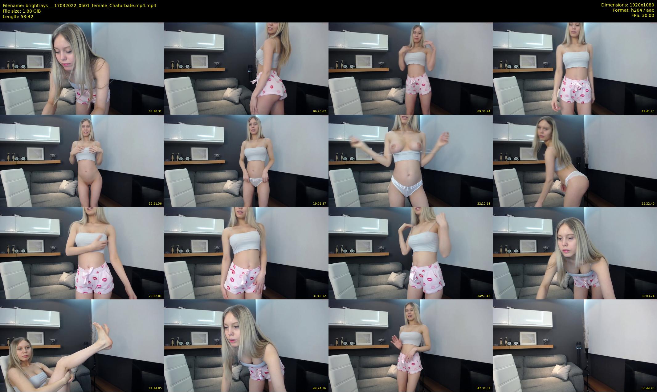 brightrays__ — 54 minute Chaturbate female cam show recording, 1080p, Mar 17, 2022