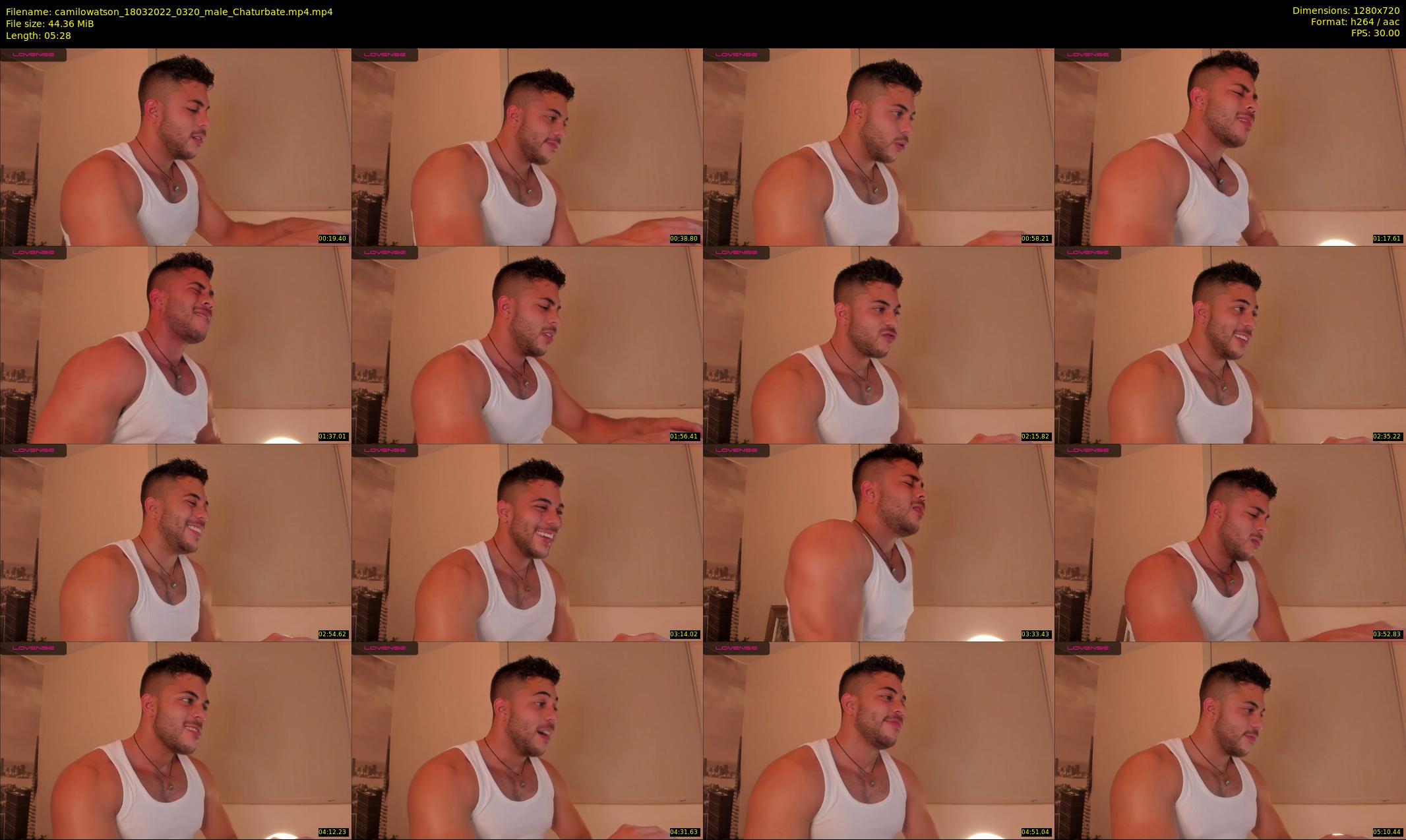 camilowatson — 6 minute Chaturbate male cam show recording, 720p, Mar 18, 2022