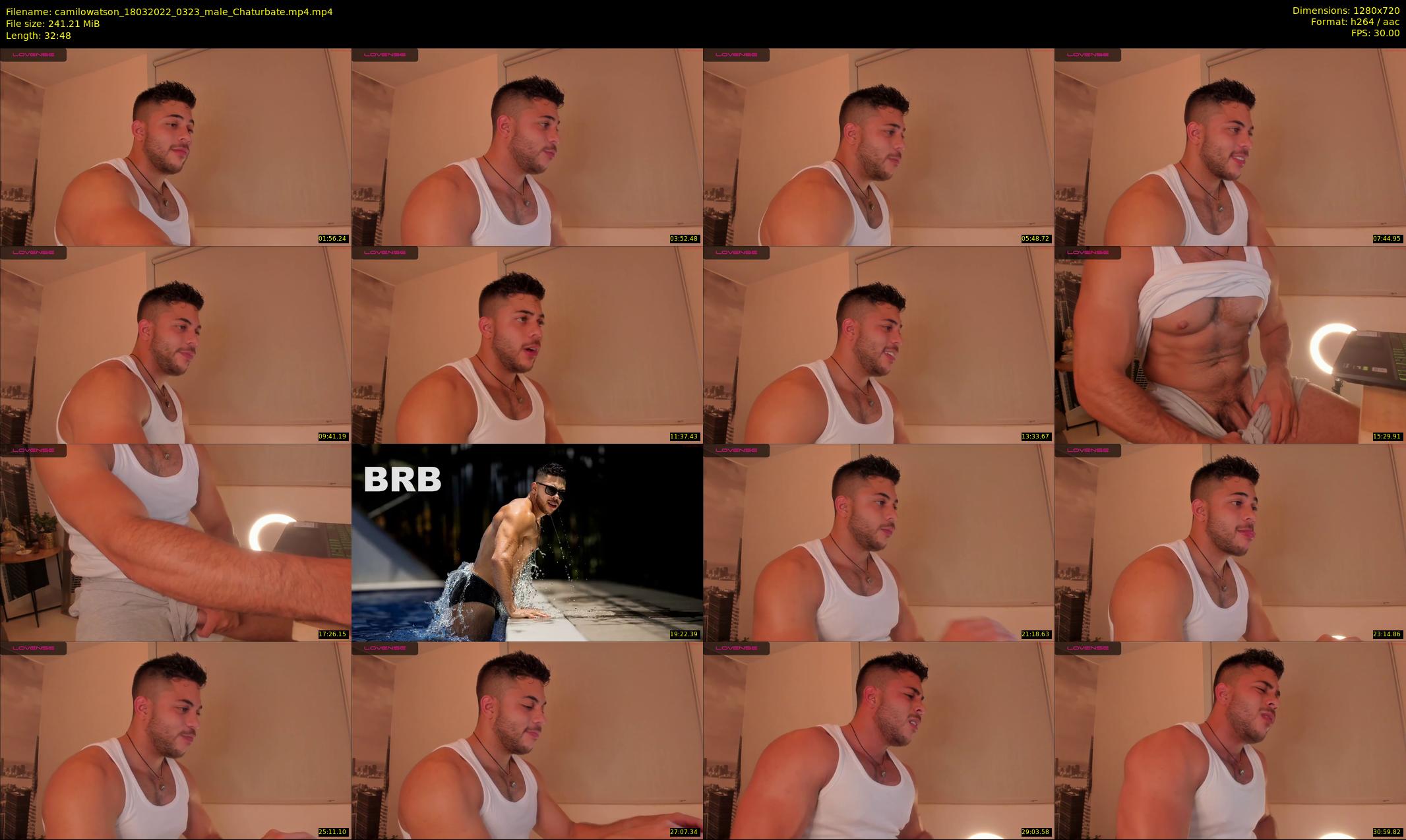 camilowatson — 33 minute Chaturbate male cam show recording, 720p, Mar 18, 2022