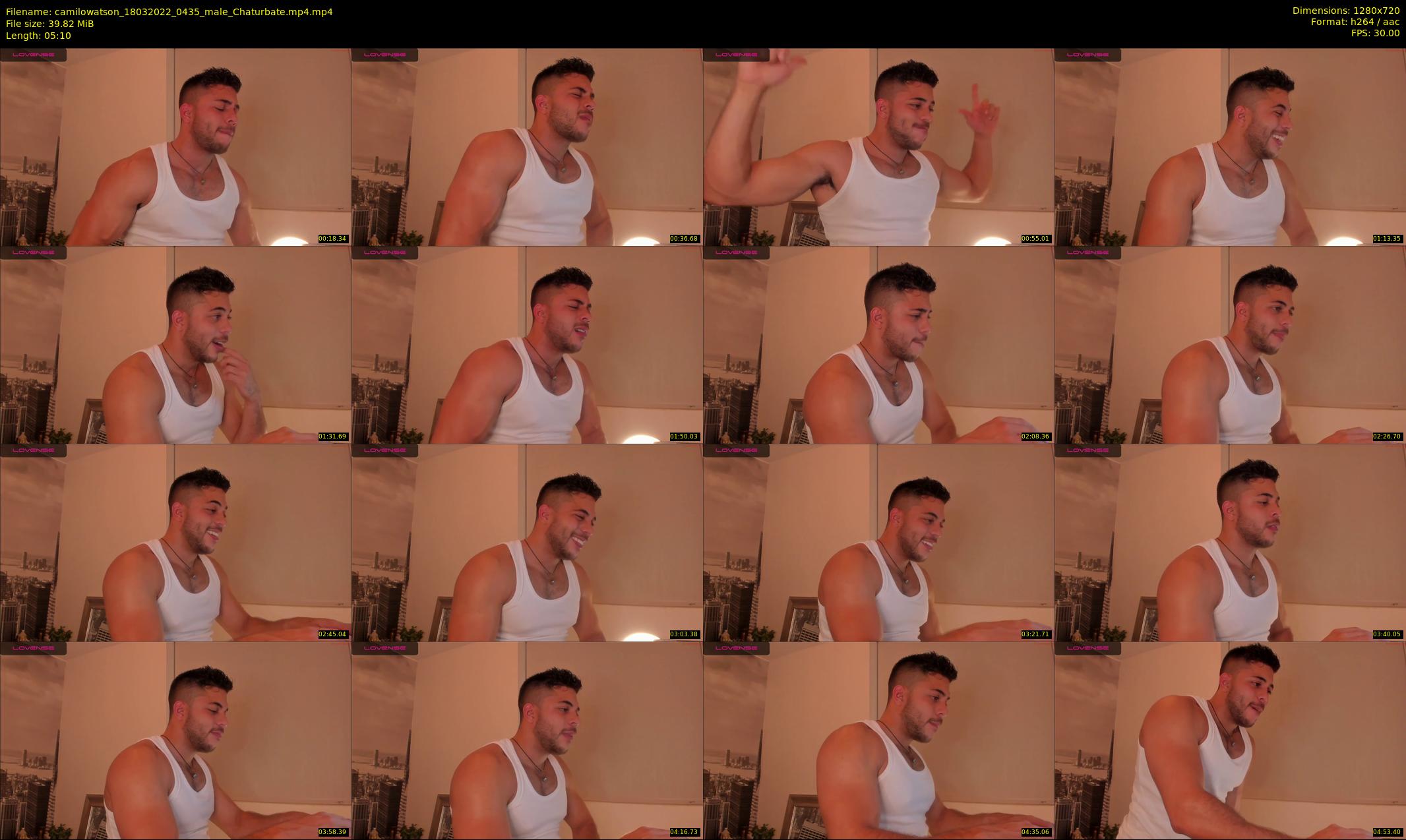 camilowatson — 6 minute Chaturbate male cam show recording, 720p, Mar 18, 2022