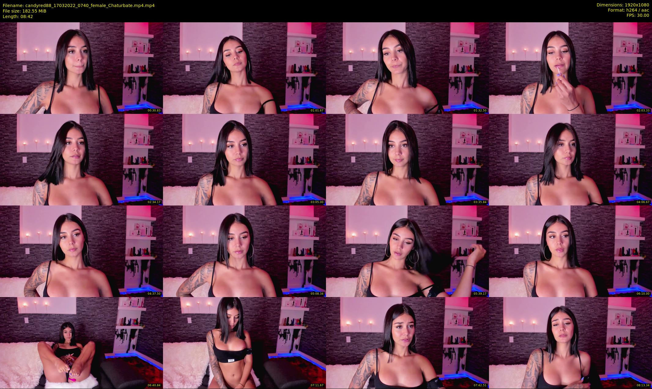 candyred88 — 9 minute Chaturbate female cam show recording, 1080p, Mar 17, 2022