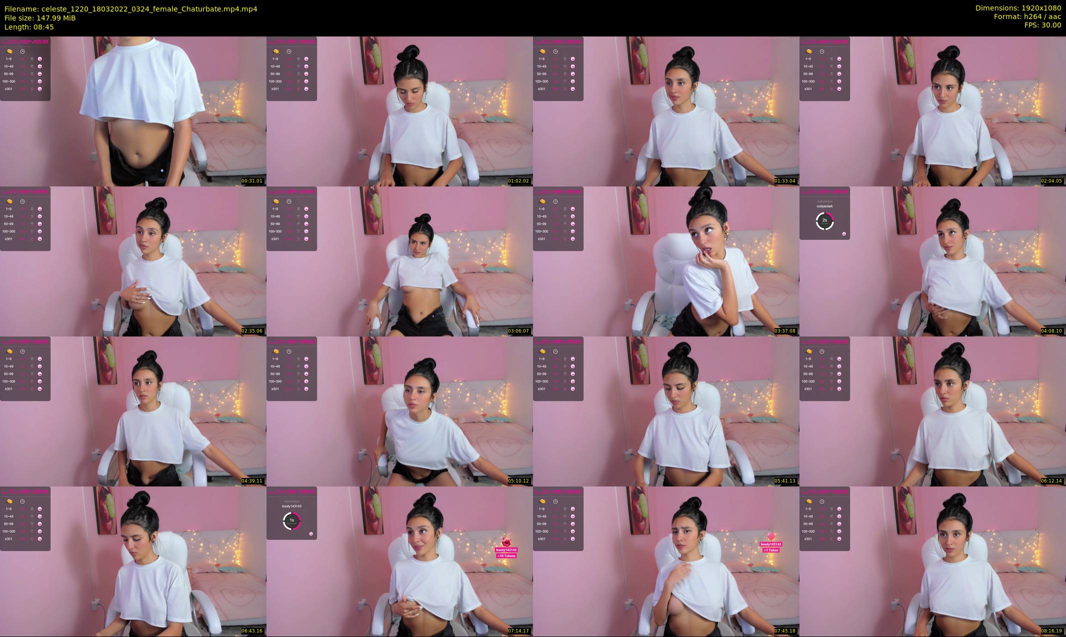 celeste_1220 — 9 minute Chaturbate female cam show recording, 1080p, Mar 18, 2022