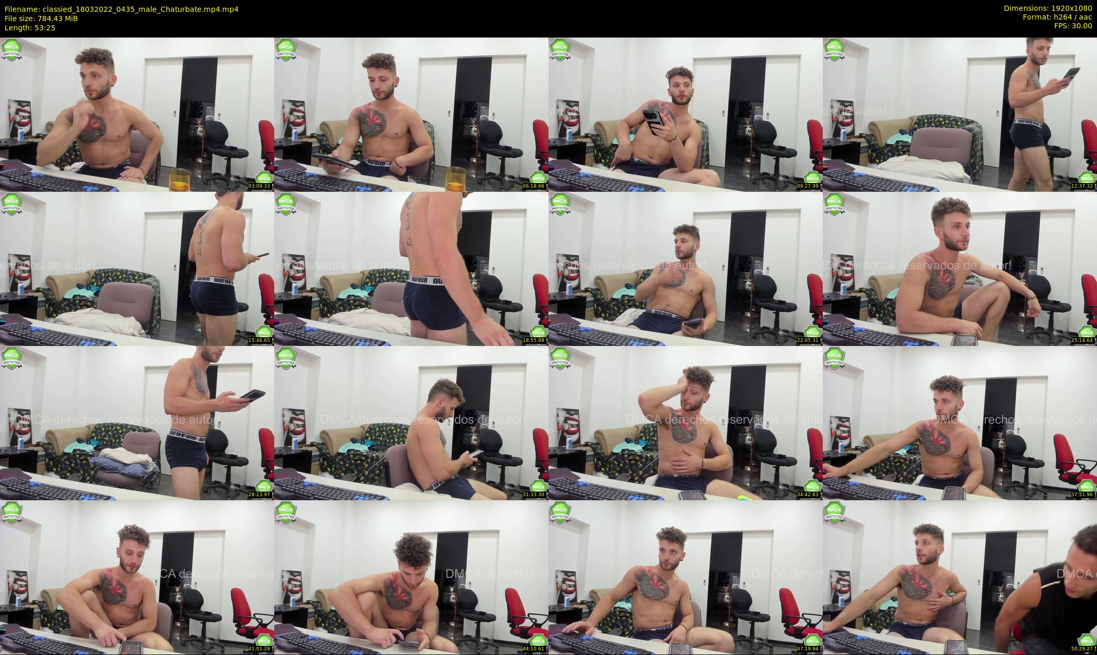 classied — 54 minute Chaturbate male cam show recording, 1080p, Mar 18, 2022