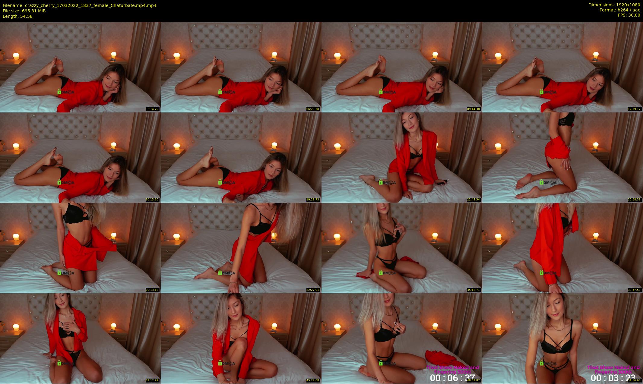 crazzy_cherry — 55 minute Chaturbate female cam show recording, 1080p, Mar 17, 2022