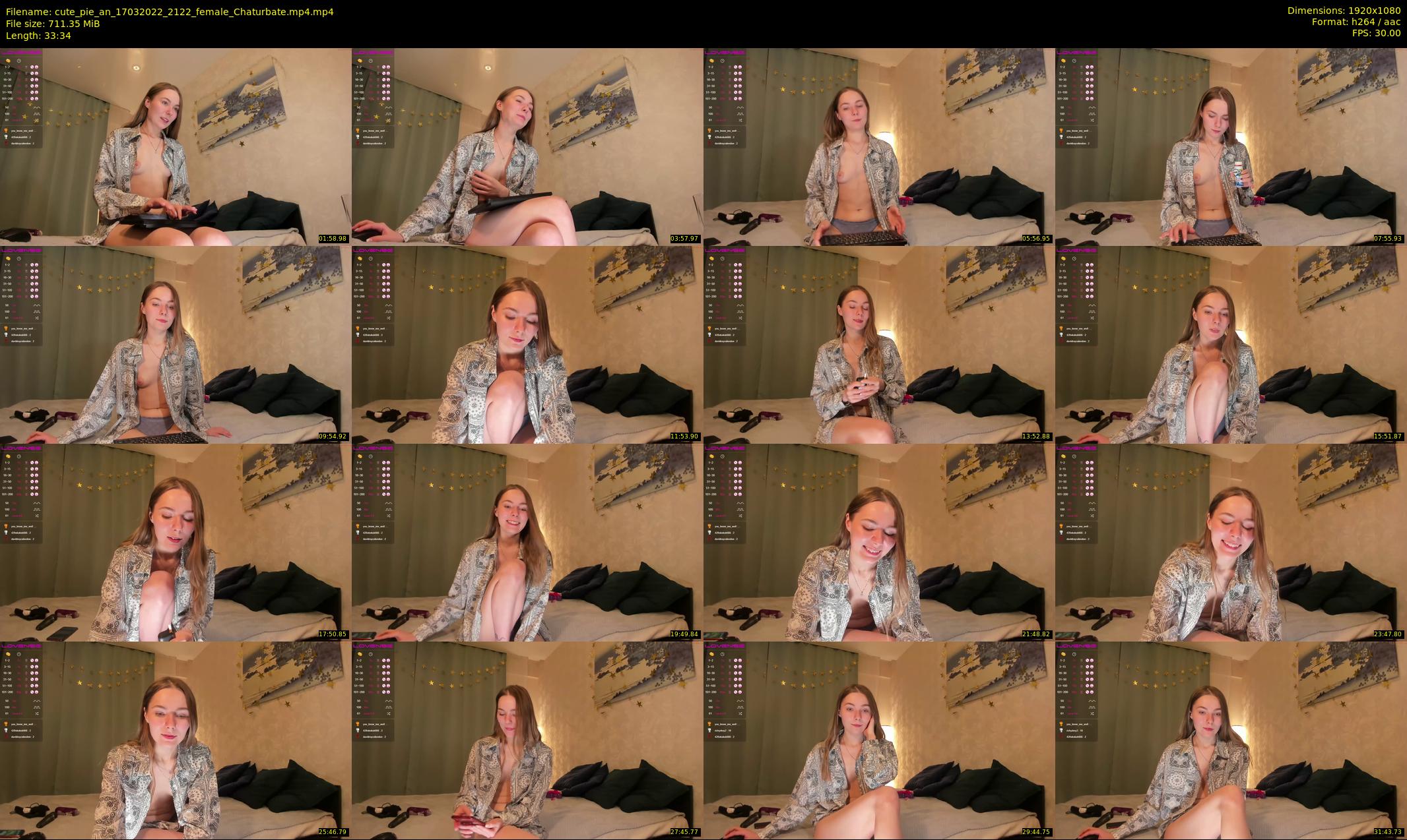 cute_pie_an — 34 minute Chaturbate female cam show recording, 1080p, Mar 17, 2022
