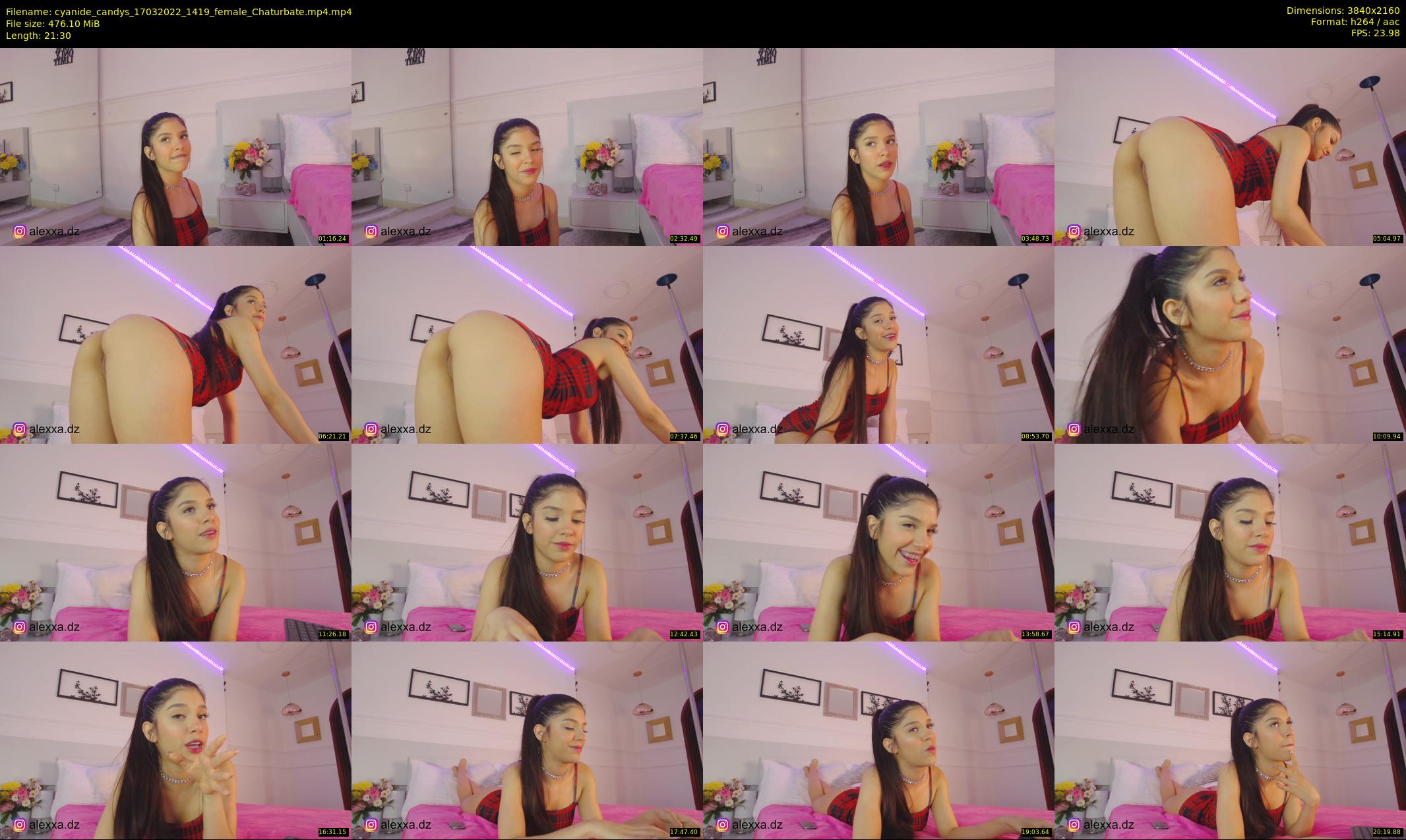 cyanide_candys — 22 minute Chaturbate female cam show recording, 4K, Mar 17, 2022