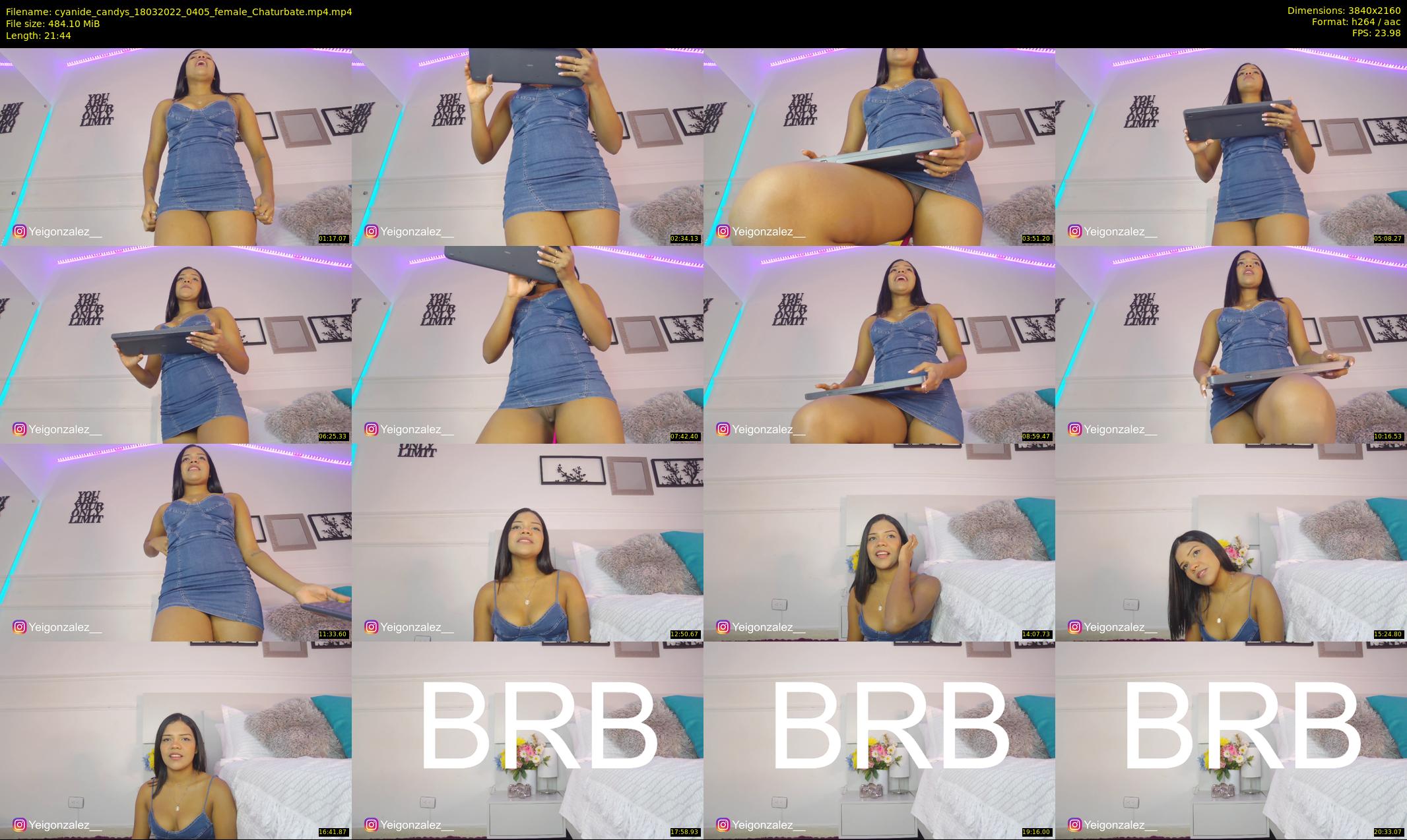 cyanide_candys — 22 minute Chaturbate female cam show recording, 4K, Mar 18, 2022