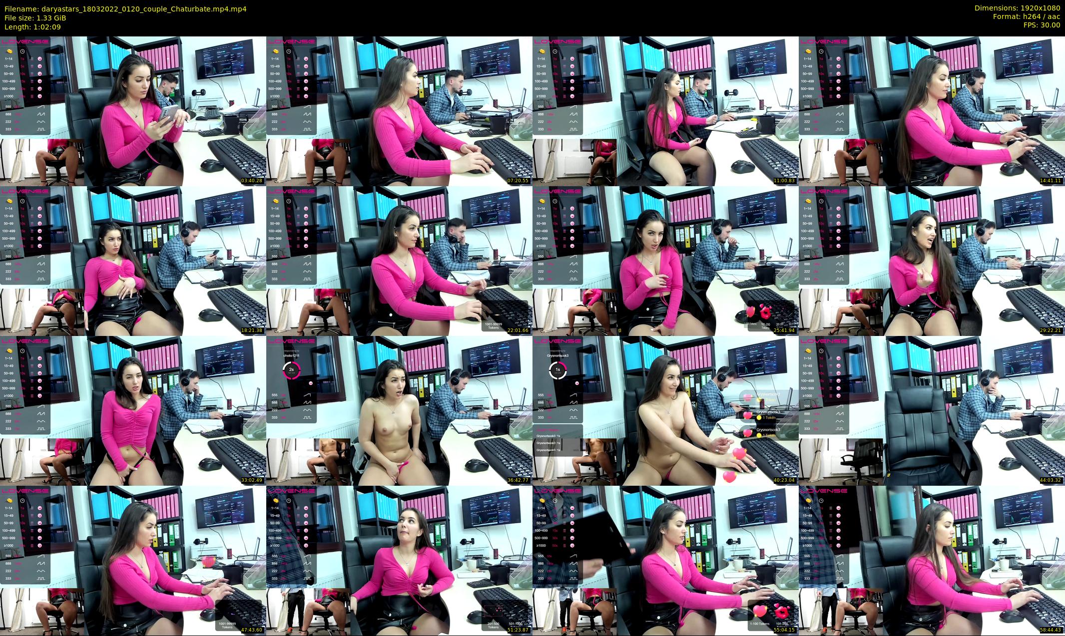 daryastars — 63 minute Chaturbate couple cam show recording, 1080p, Mar 18, 2022