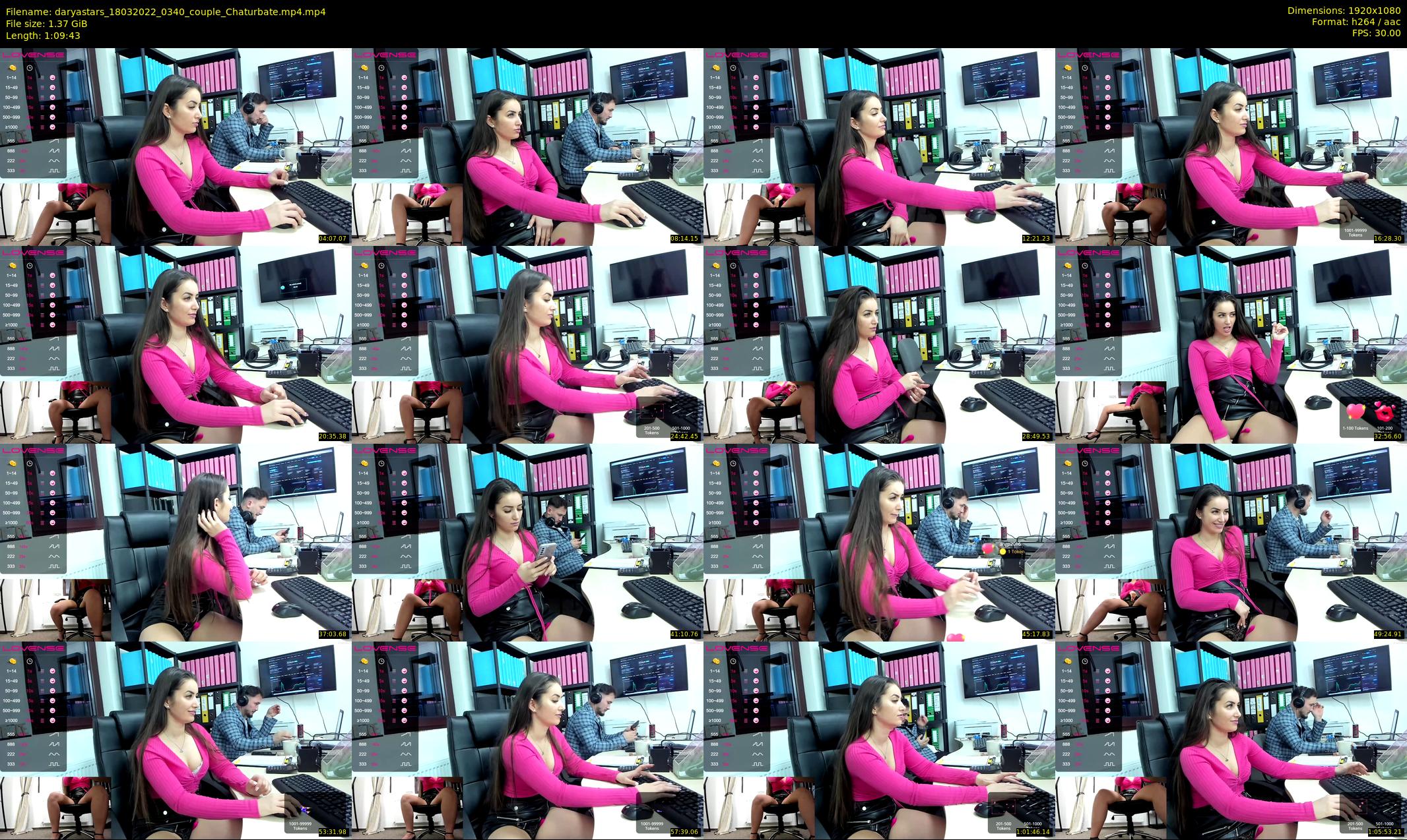daryastars — 70 minute Chaturbate couple cam show recording, 1080p, Mar 18, 2022