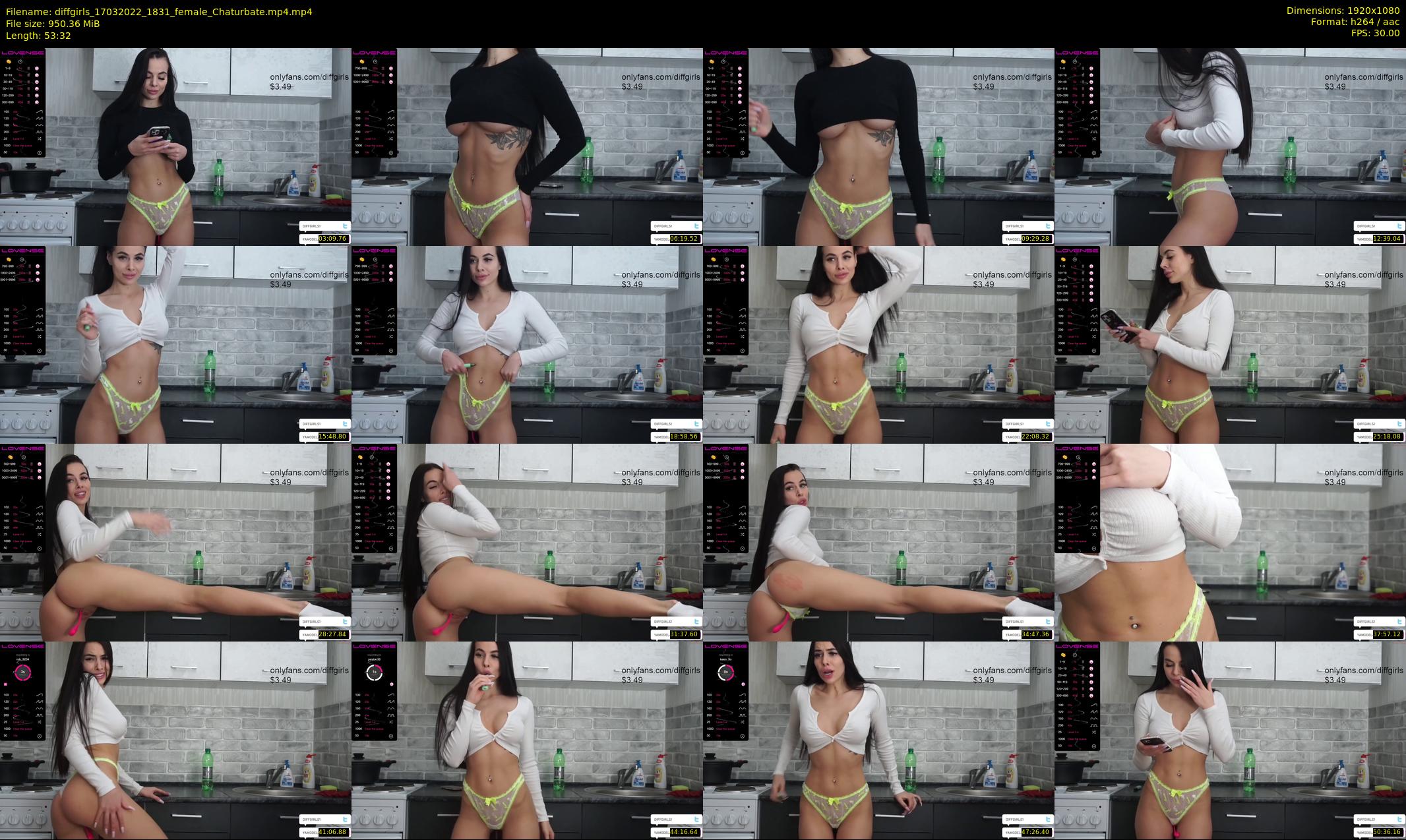 diffgirls — 54 minute Chaturbate female cam show recording, 1080p, Mar 17, 2022