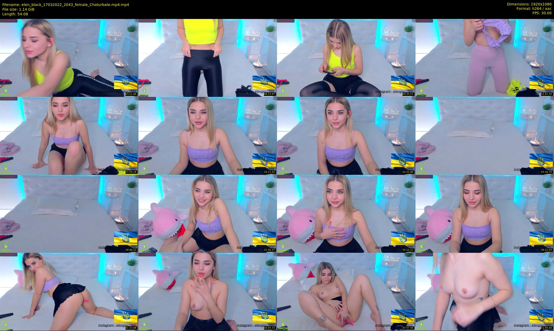 elen_black — 55 minute Chaturbate female cam show recording, 1080p, Mar 17, 2022