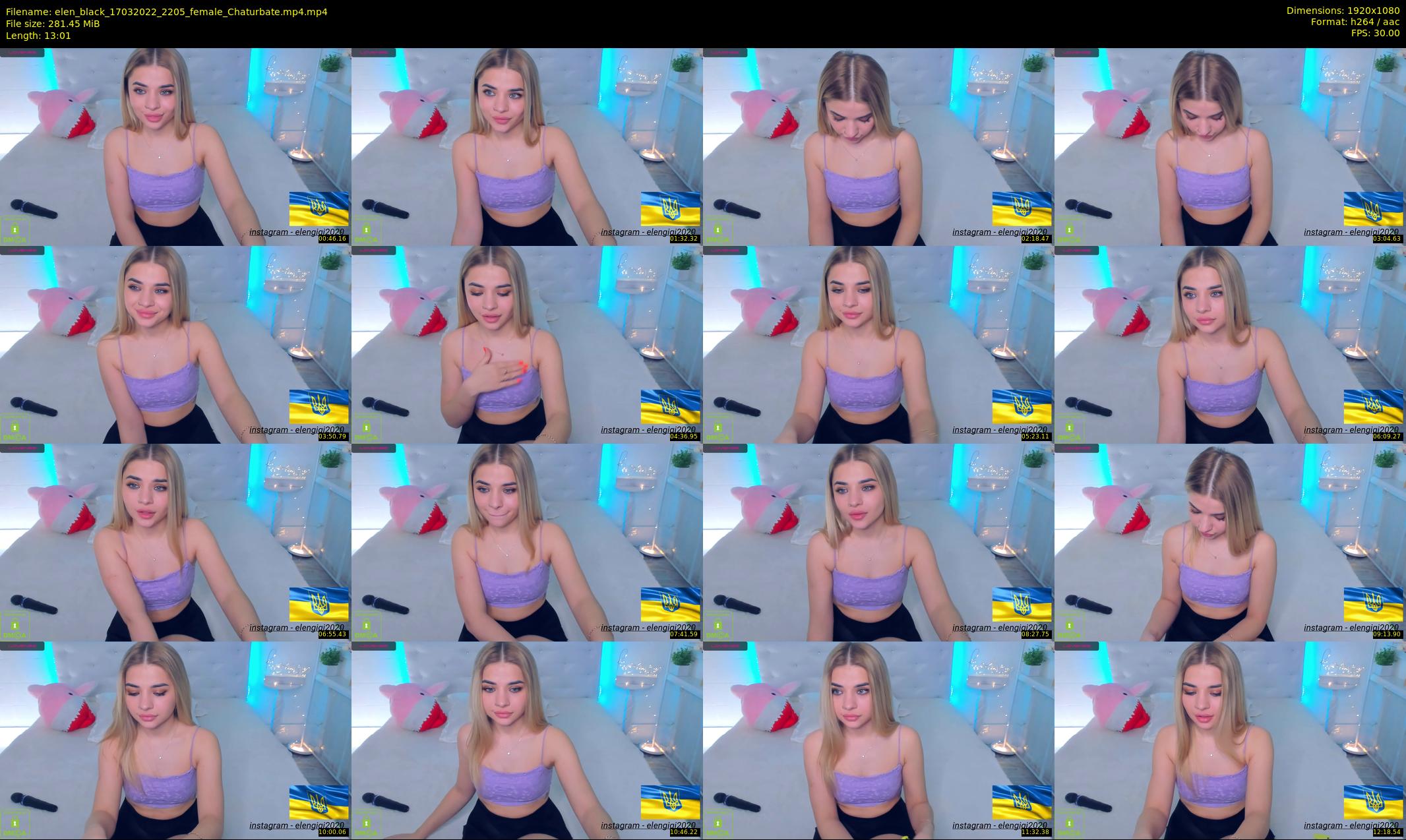 elen_black — 14 minute Chaturbate female cam show recording, 1080p, Mar 17, 2022