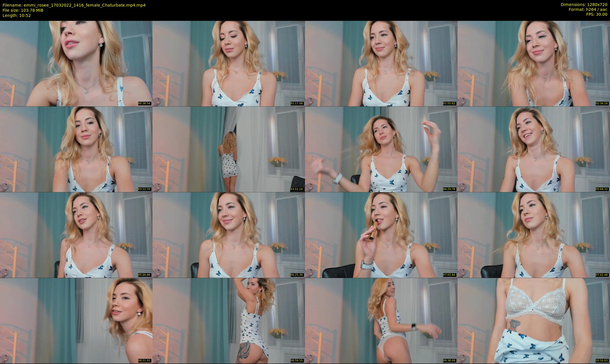 emmi_rosee — 11 minute Chaturbate female cam show recording, 720p, Mar 17, 2022