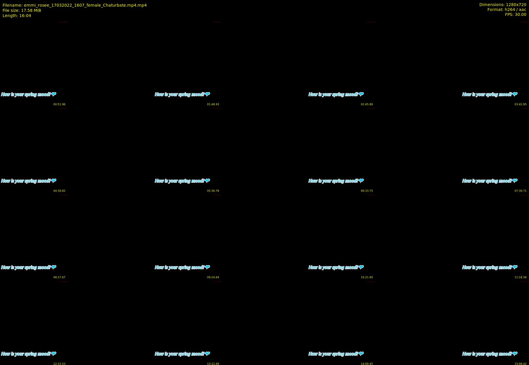 emmi_rosee — 17 minute Chaturbate female cam show recording, 720p, Mar 17, 2022