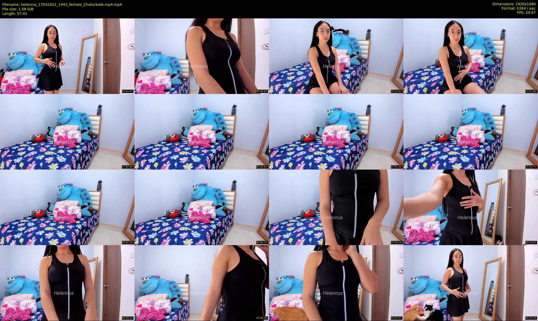 helenrus — 58 minute Chaturbate female cam show recording, 1080p, Mar 17, 2022