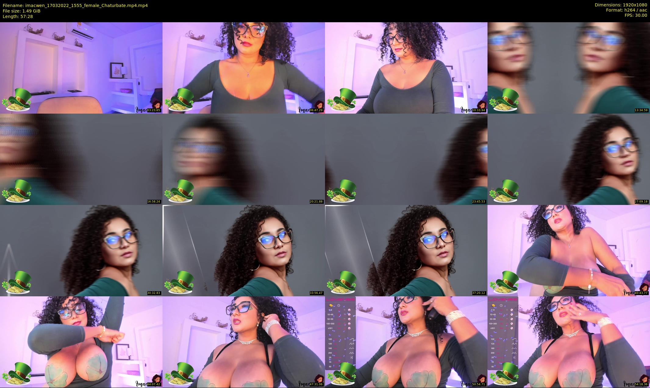 imacwen — 58 minute Chaturbate female cam show recording, 1080p, Mar 17, 2022