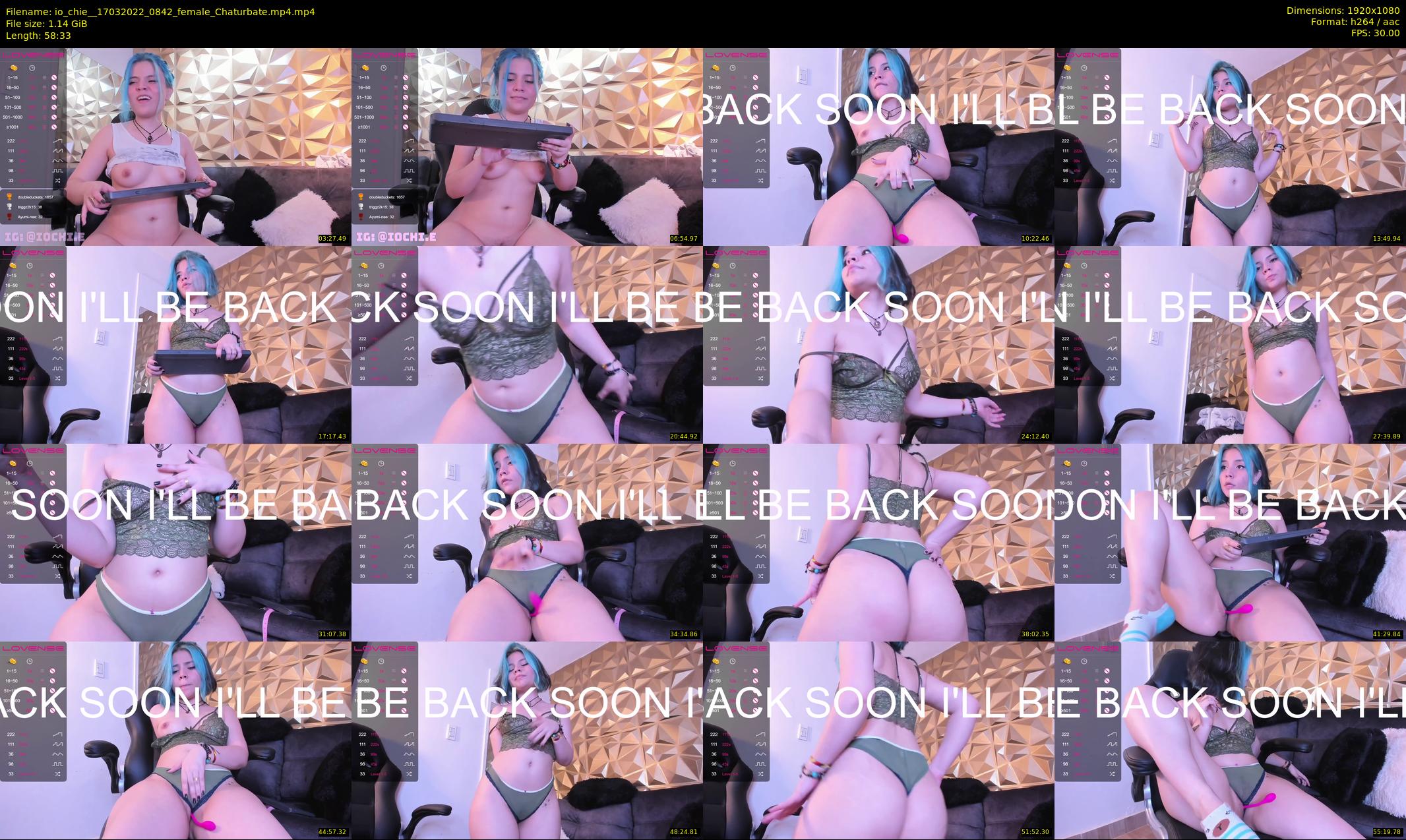 io_chie_ — 59 minute Chaturbate female cam show recording, 1080p, Mar 17, 2022