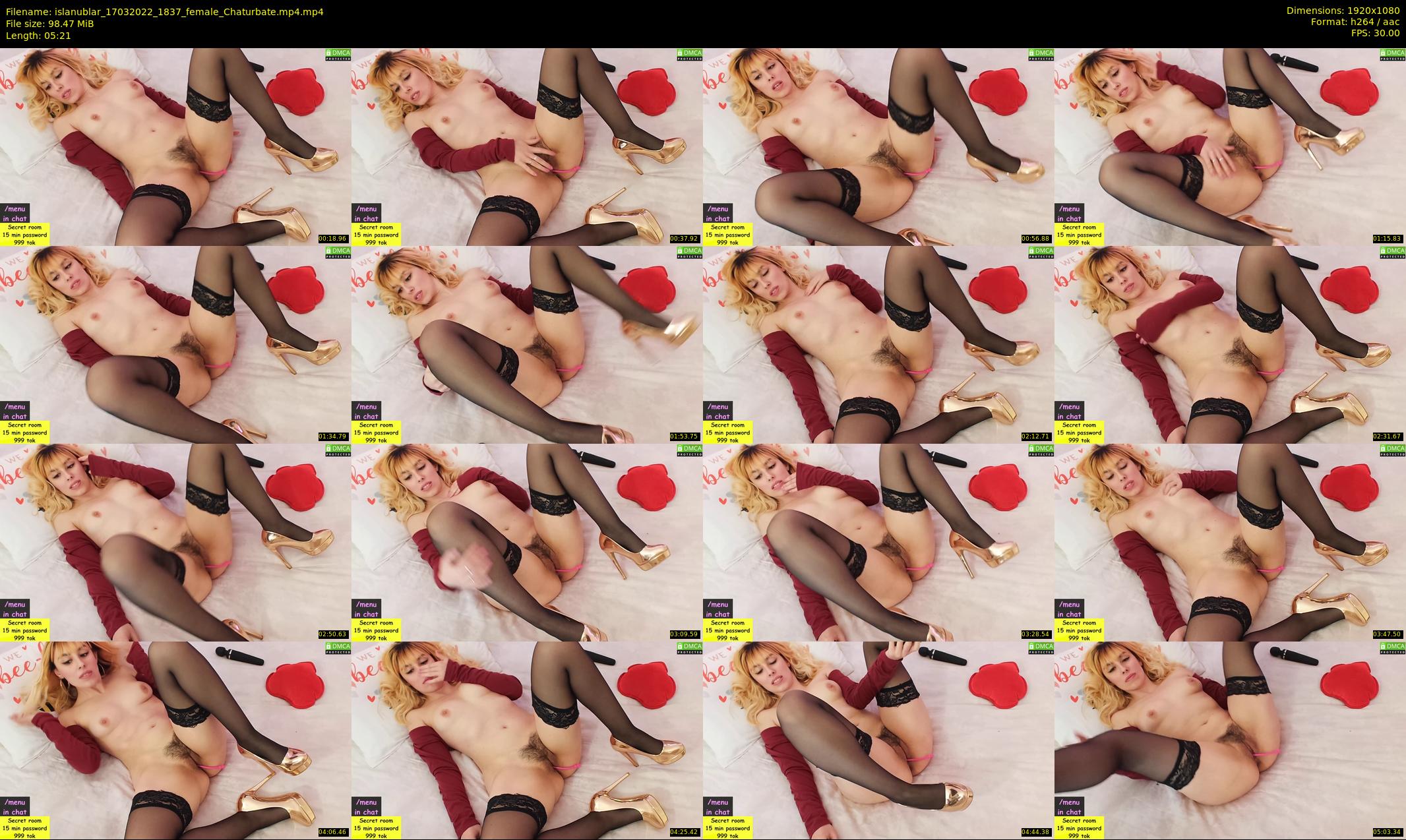 islanublar — 6 minute Chaturbate female cam show recording, 1080p, Mar 17, 2022