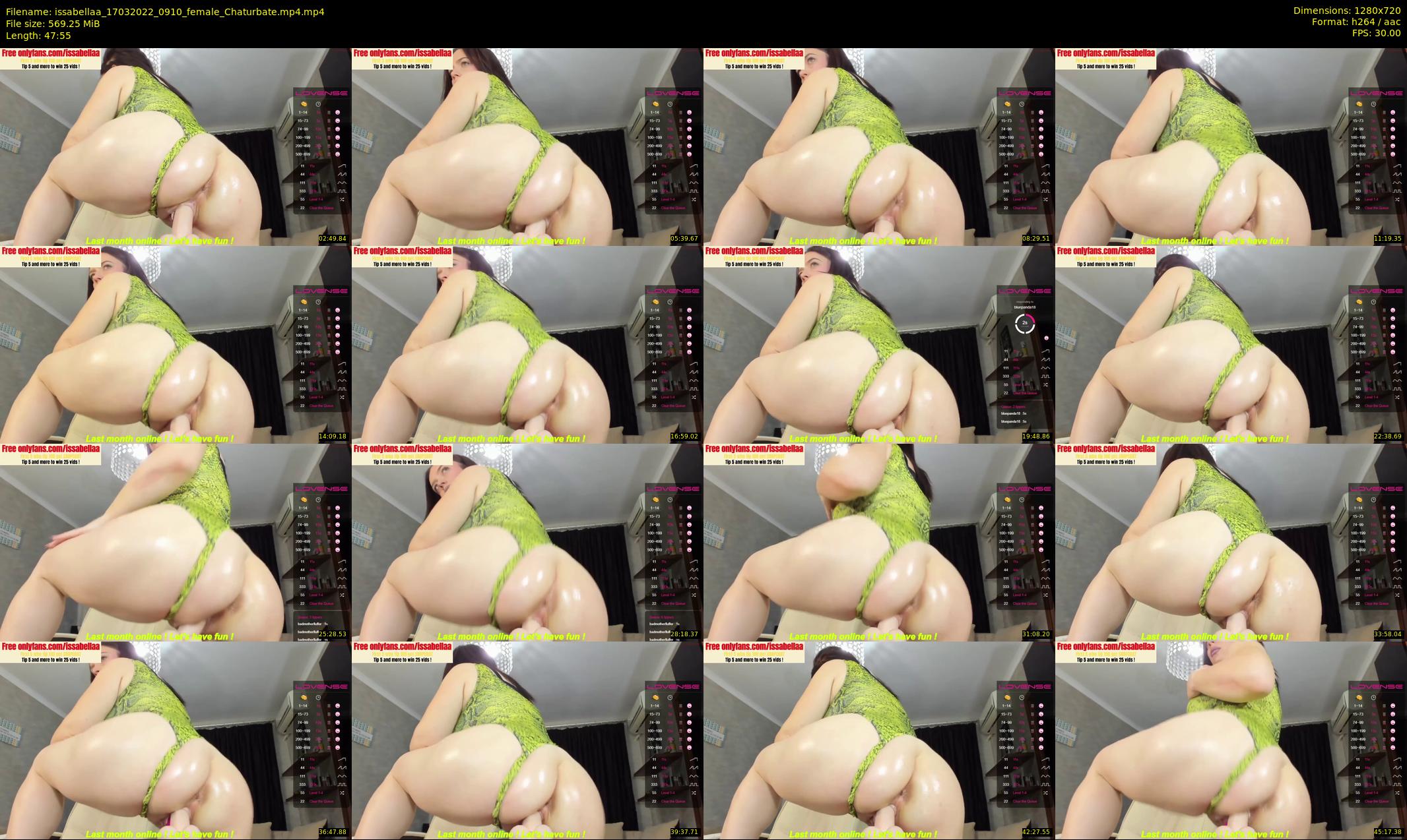issabellaa — 48 minute Chaturbate female cam show recording, 720p, Mar 17, 2022