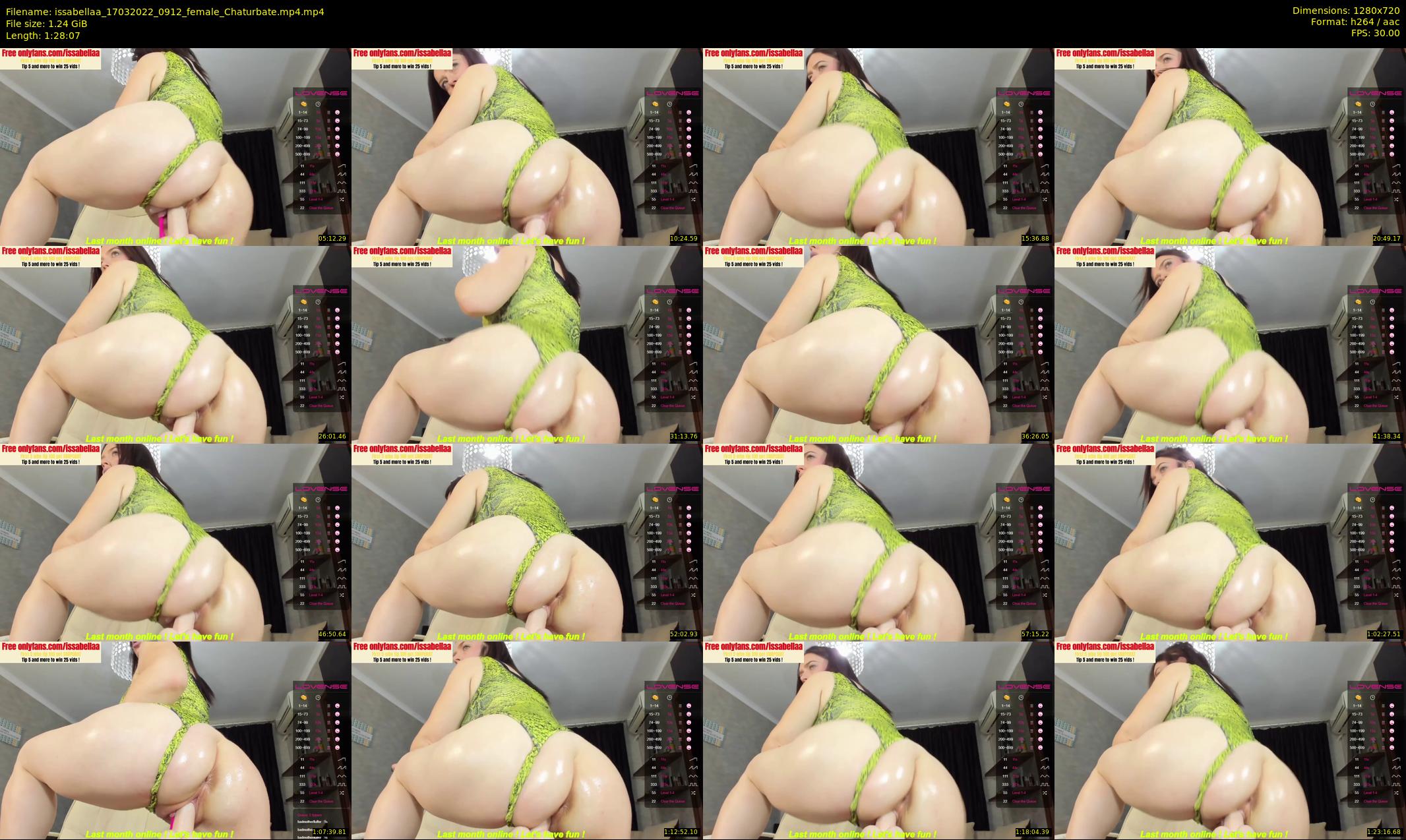 issabellaa — 89 minute Chaturbate female cam show recording, 720p, Mar 17, 2022