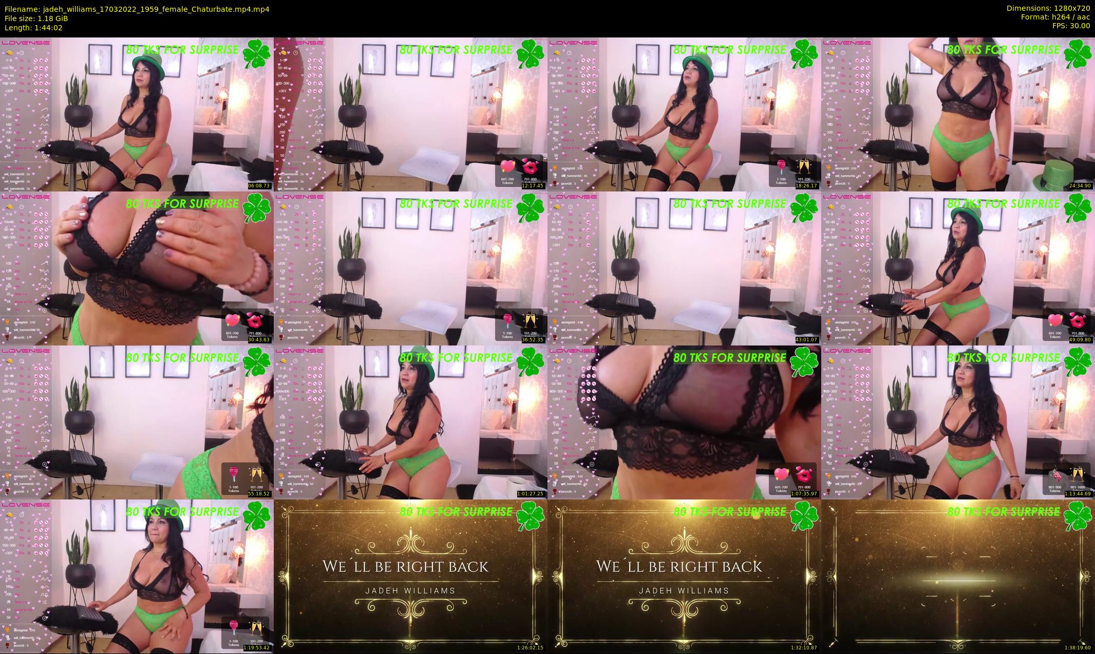 jadeh_williams — 105 minute Chaturbate female cam show recording, 720p, Mar 17, 2022