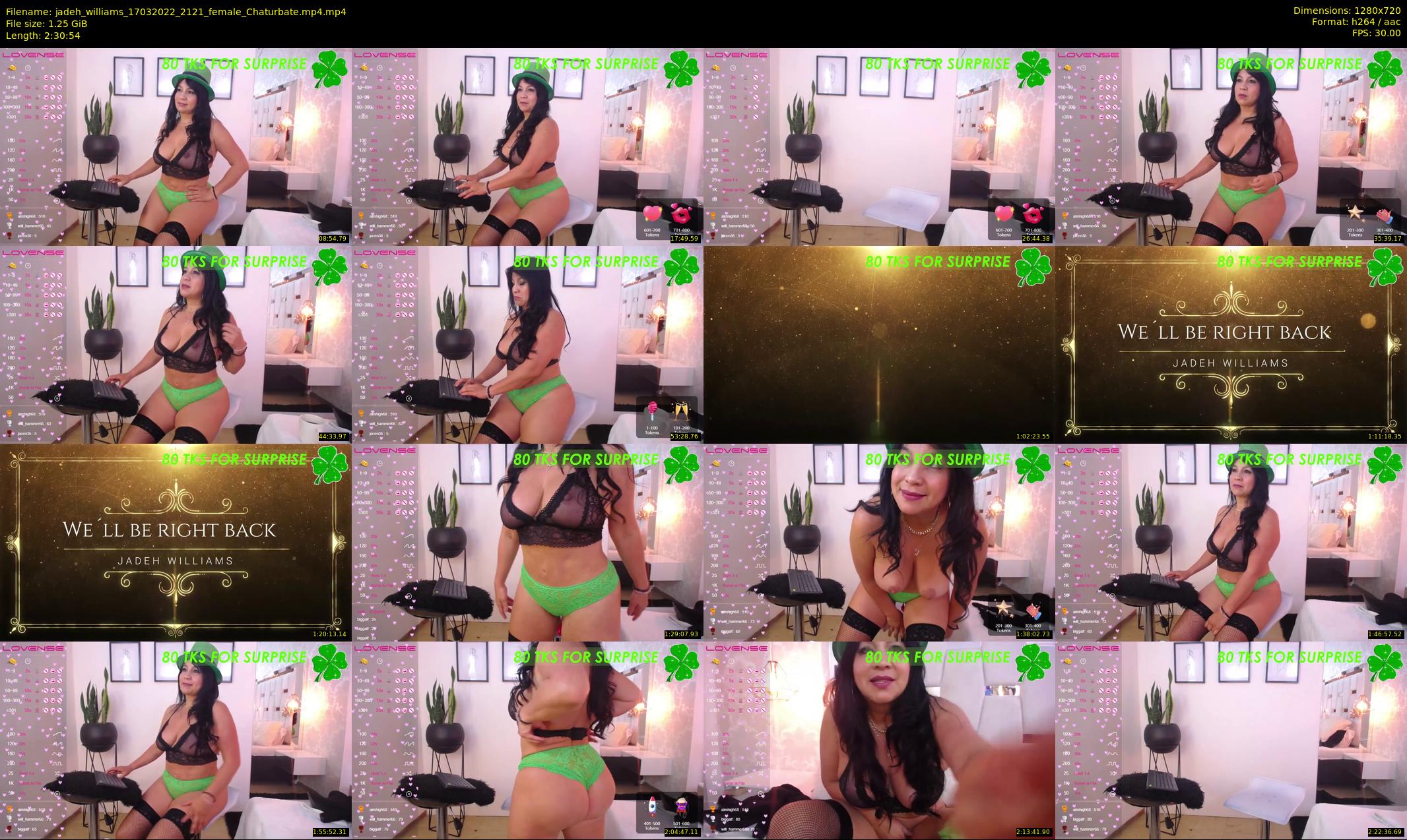 jadeh_williams — 151 minute Chaturbate female cam show recording, 720p, Mar 17, 2022