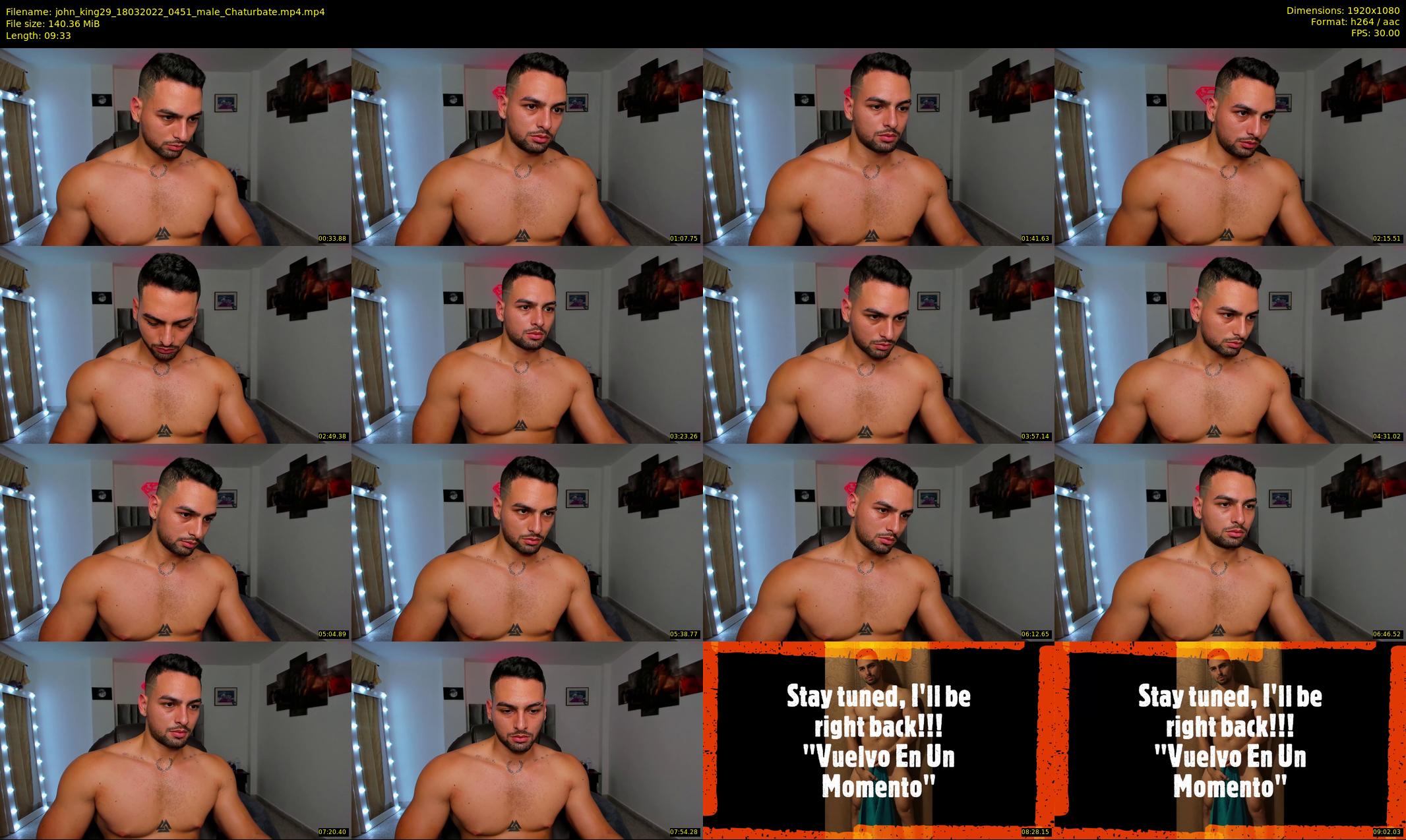 john_king29 — 10 minute Chaturbate male cam show recording, 1080p, Mar 18, 2022