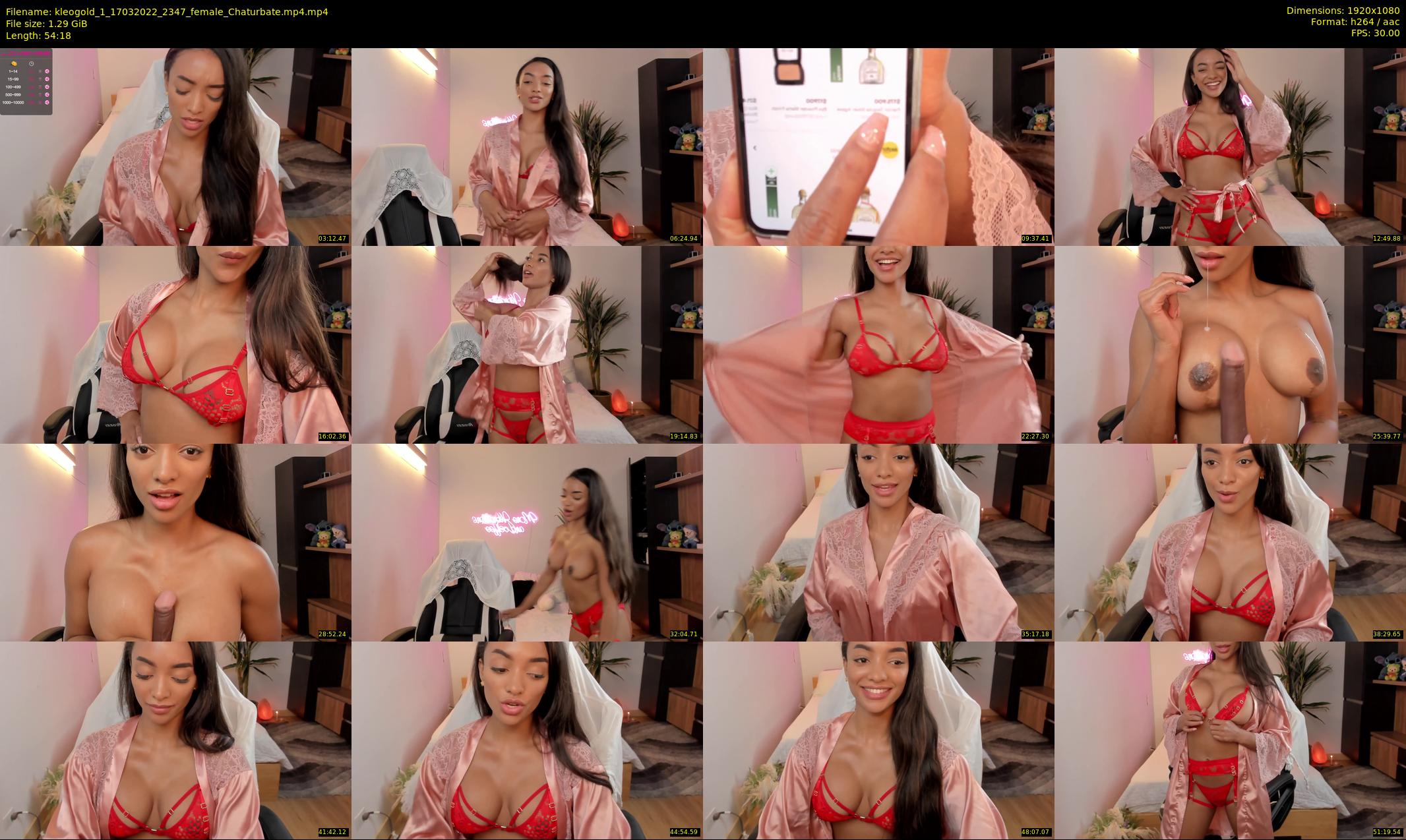 kleogold_1 — 55 minute Chaturbate female cam show recording, 1080p, Mar 17, 2022