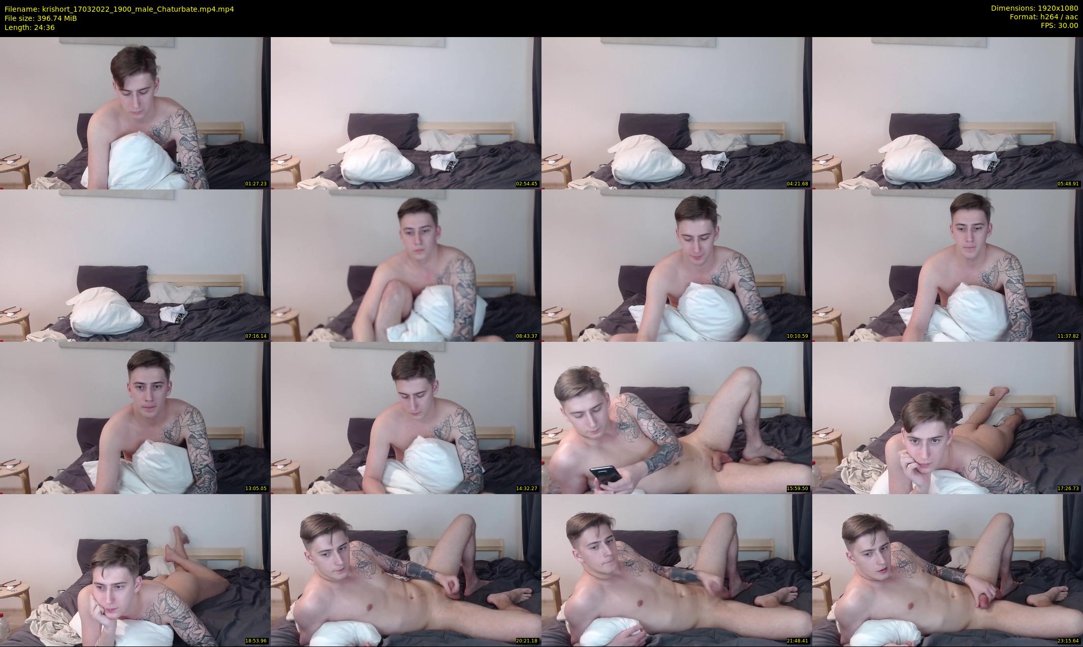 krishort — 25 minute Chaturbate male cam show recording, 1080p, Mar 17, 2022
