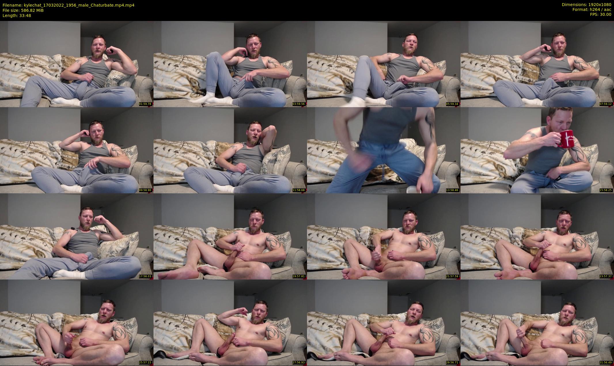 kylechat — 34 minute Chaturbate male cam show recording, 1080p, Mar 17, 2022