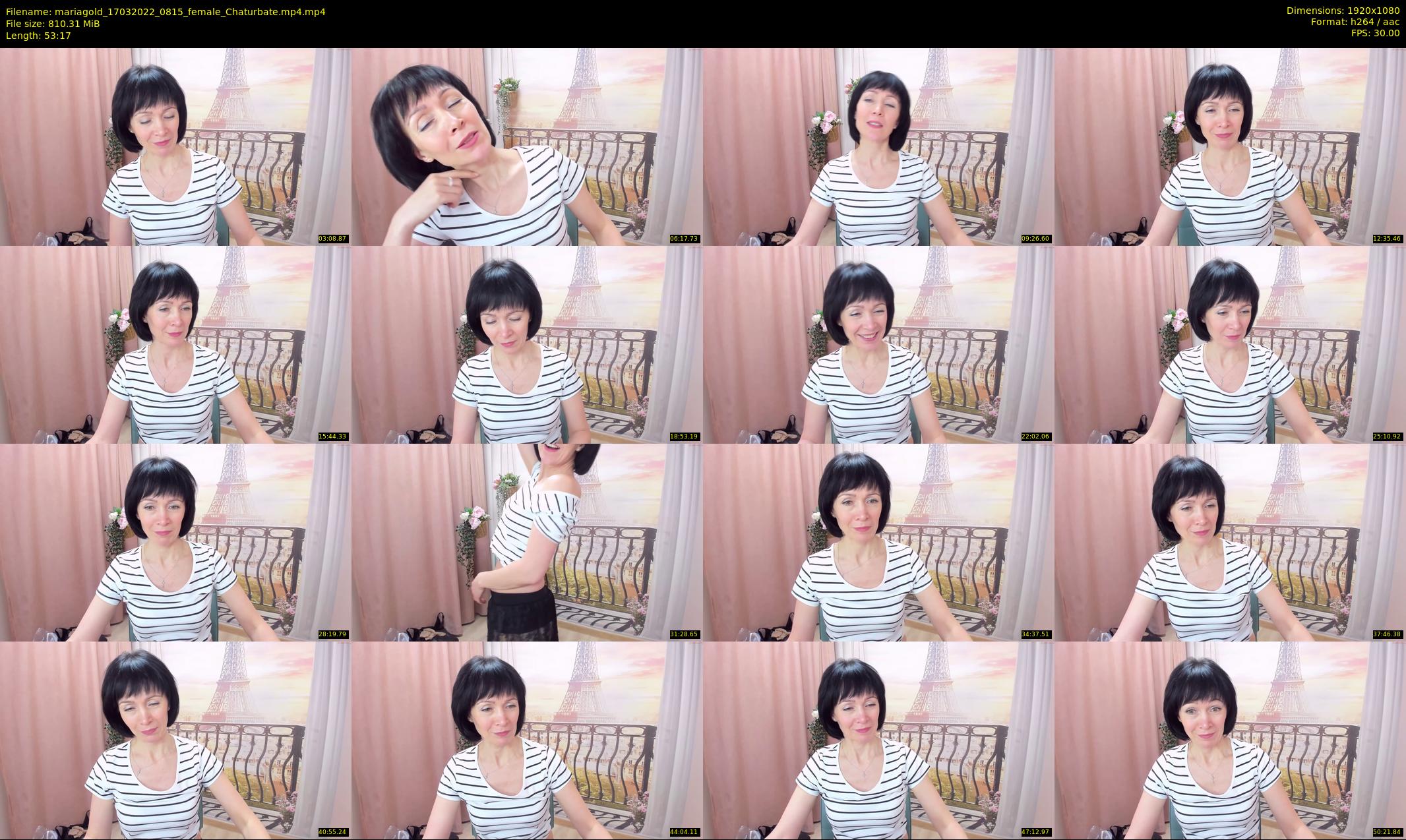 mariagold — 54 minute Chaturbate female cam show recording, 1080p, Mar 17, 2022