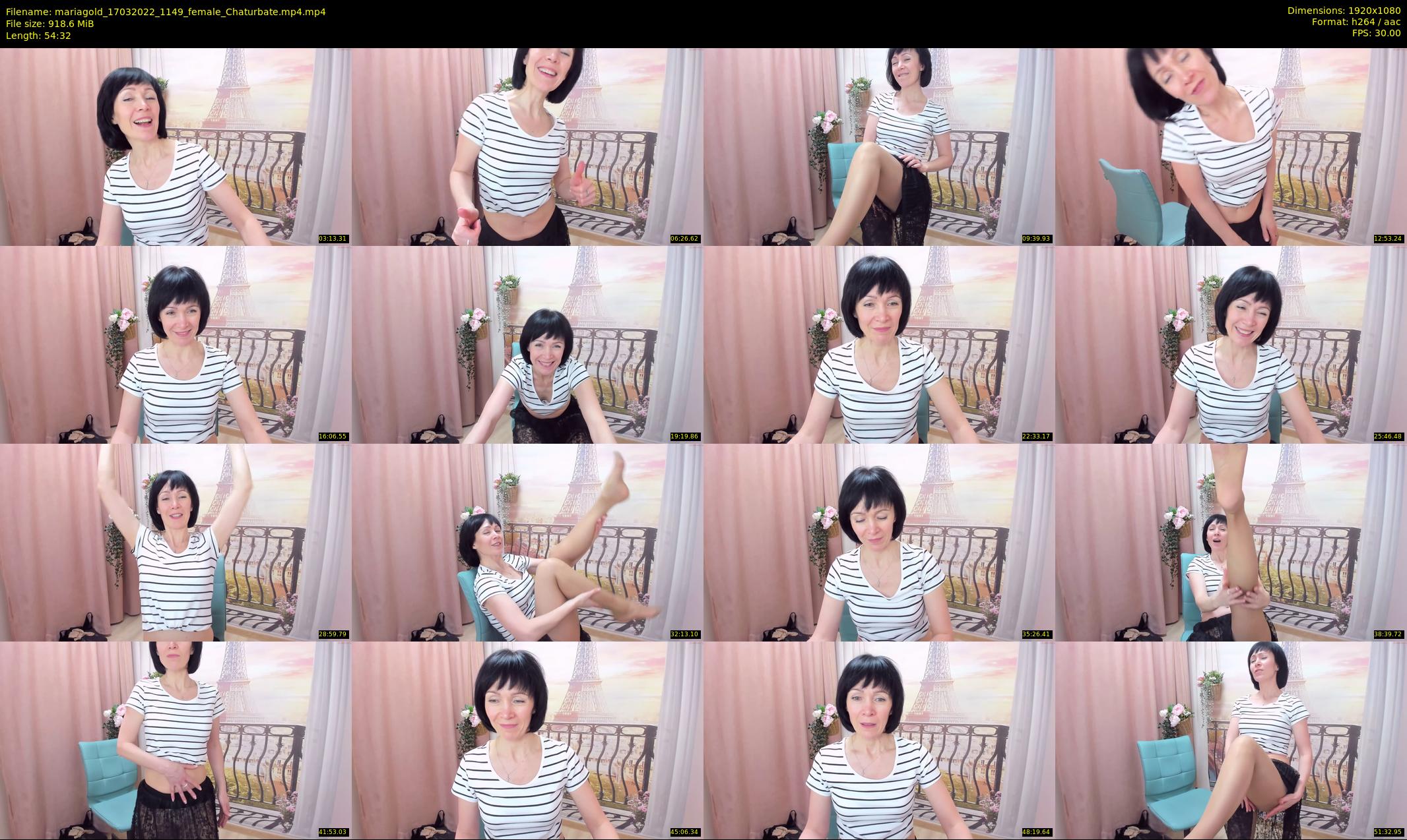 mariagold — 55 minute Chaturbate female cam show recording, 1080p, Mar 17, 2022