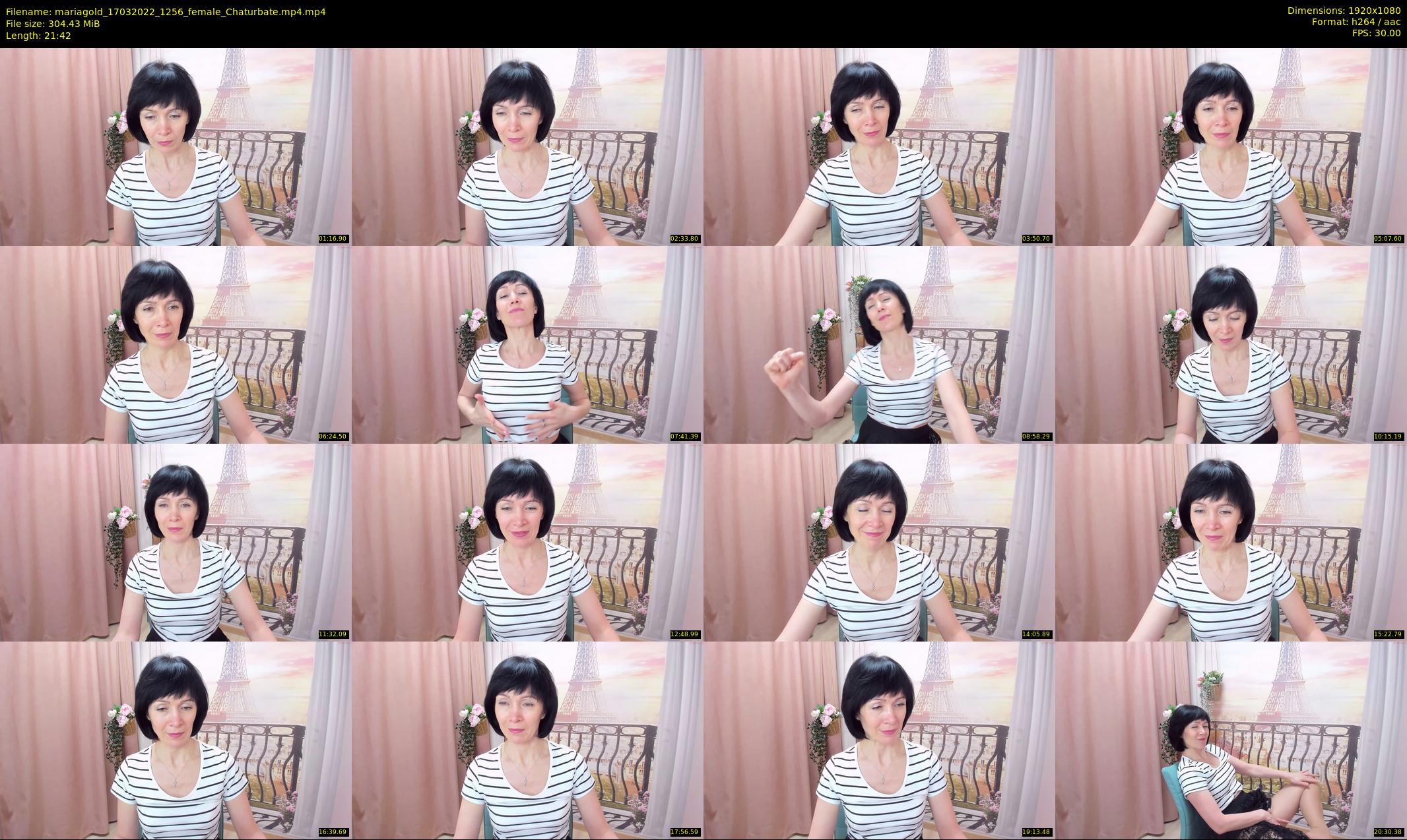 mariagold — 22 minute Chaturbate female cam show recording, 1080p, Mar 17, 2022