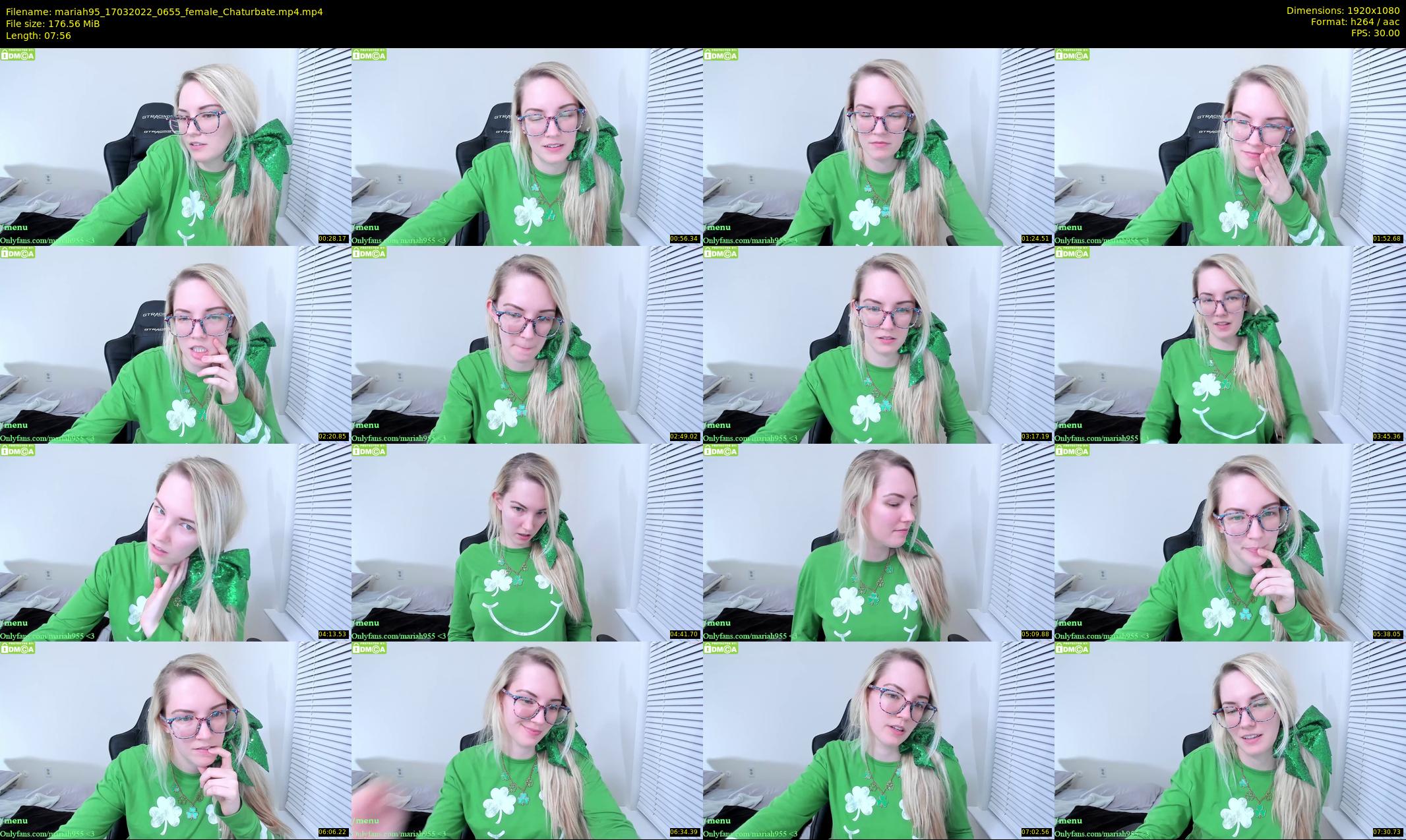 mariah95 — 8 minute Chaturbate female cam show recording, 1080p, Mar 17, 2022