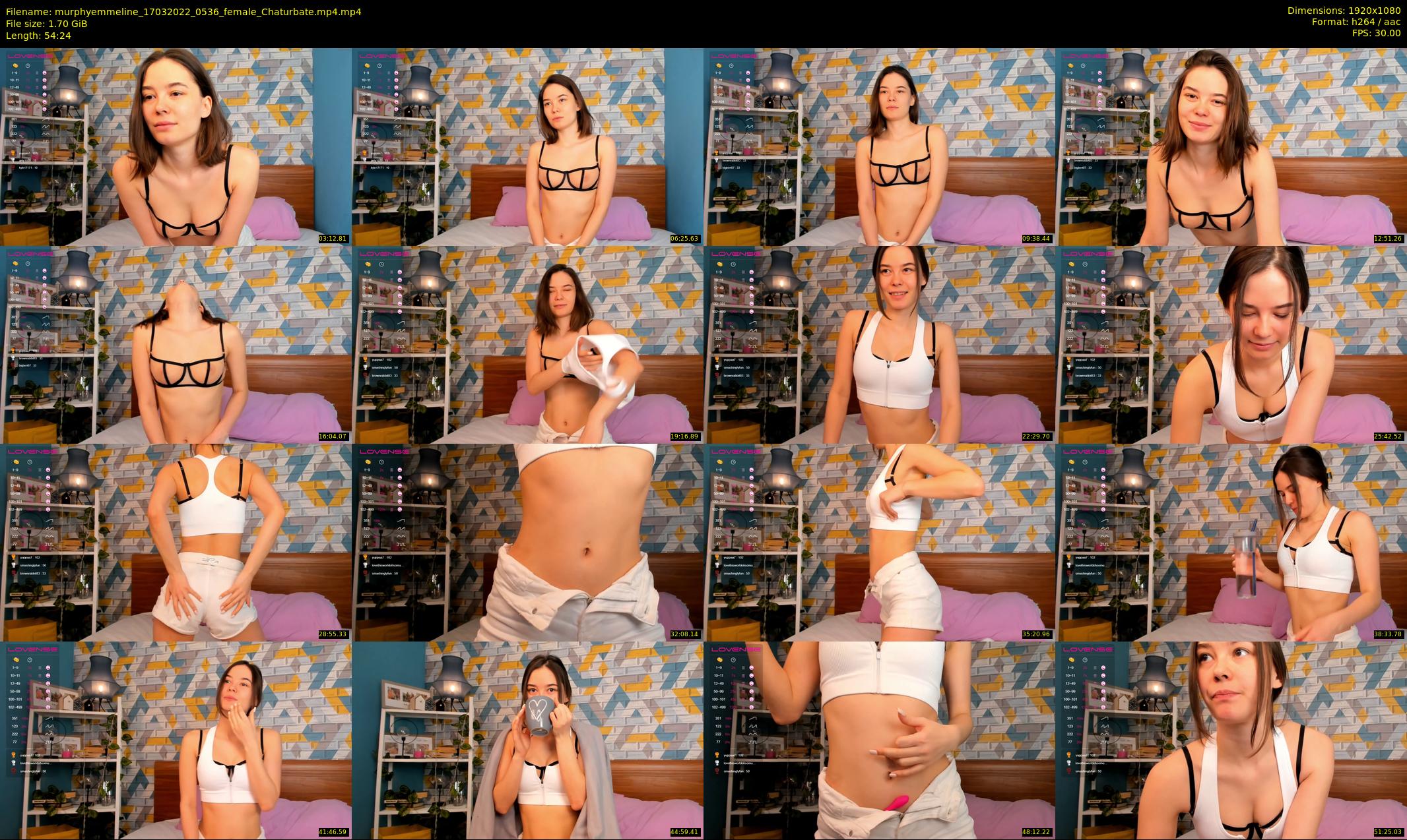 murphyemmeline — 55 minute Chaturbate female cam show recording, 1080p, Mar 17, 2022