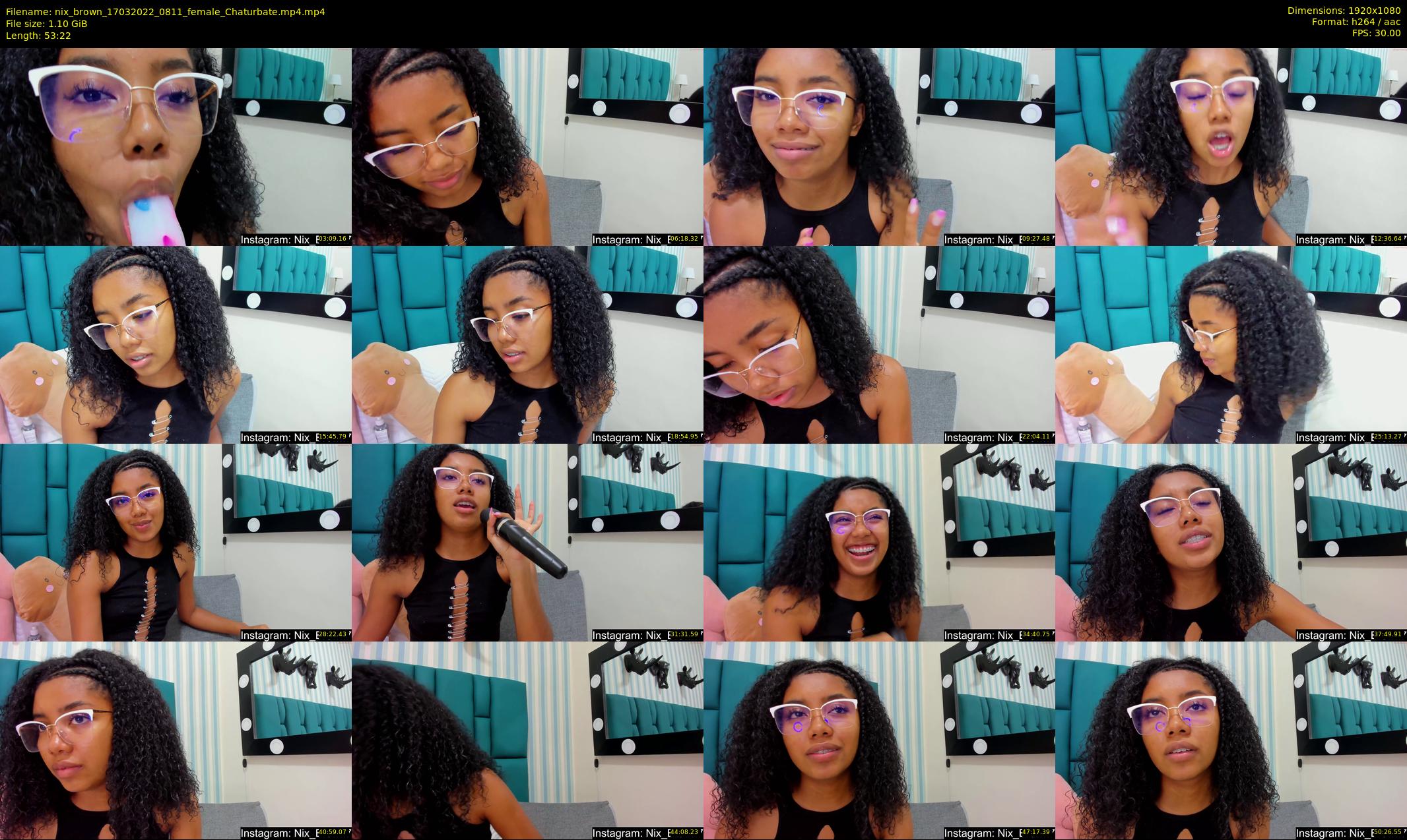 nix_brown — 54 minute Chaturbate female cam show recording, 1080p, Mar 17, 2022