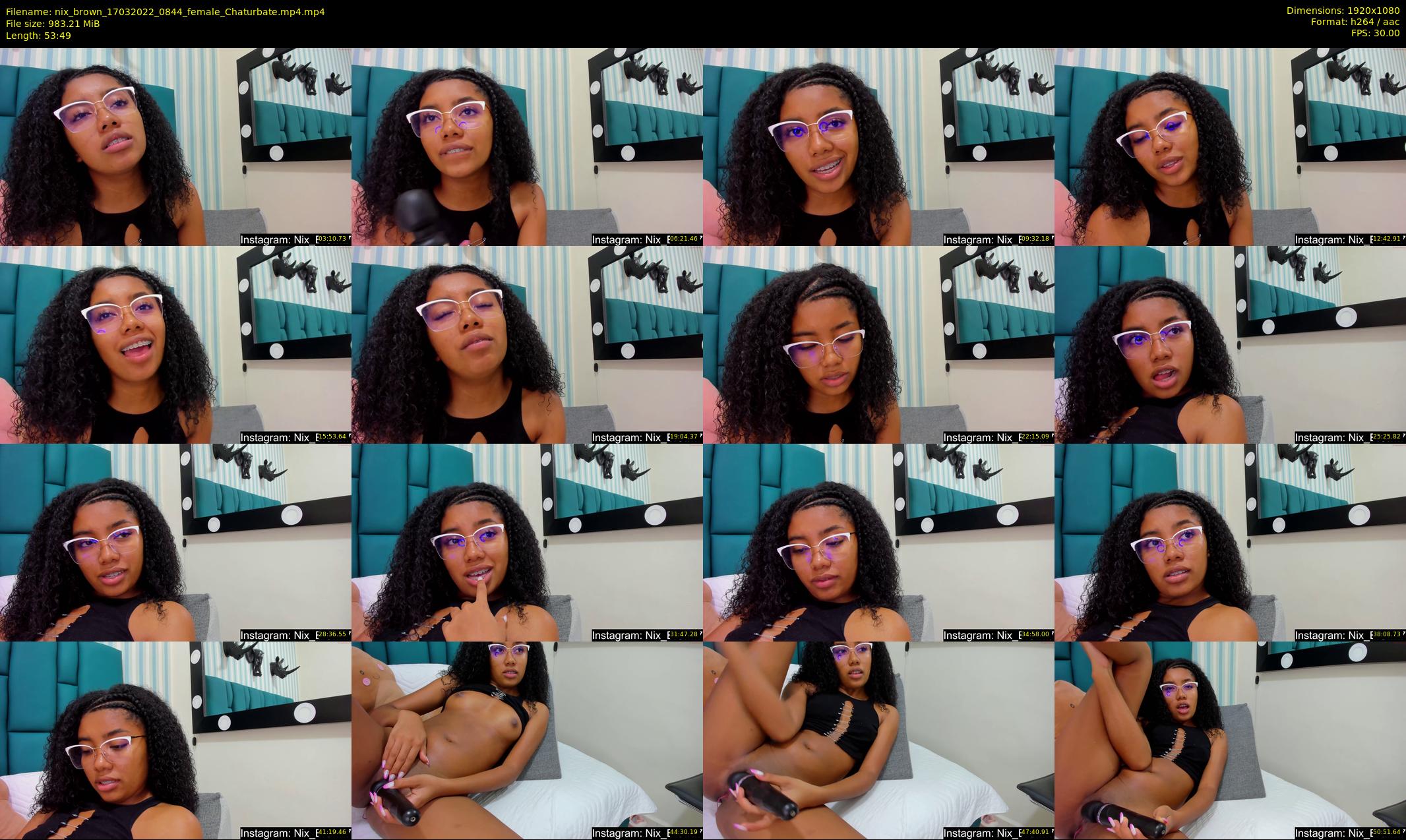 nix_brown — 54 minute Chaturbate female cam show recording, 1080p, Mar 17, 2022