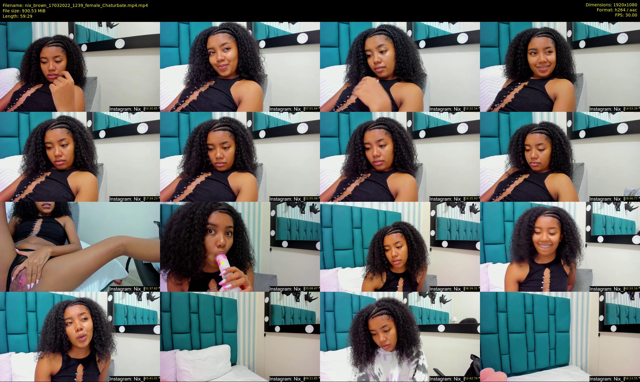 nix_brown — 60 minute Chaturbate female cam show recording, 1080p, Mar 17, 2022