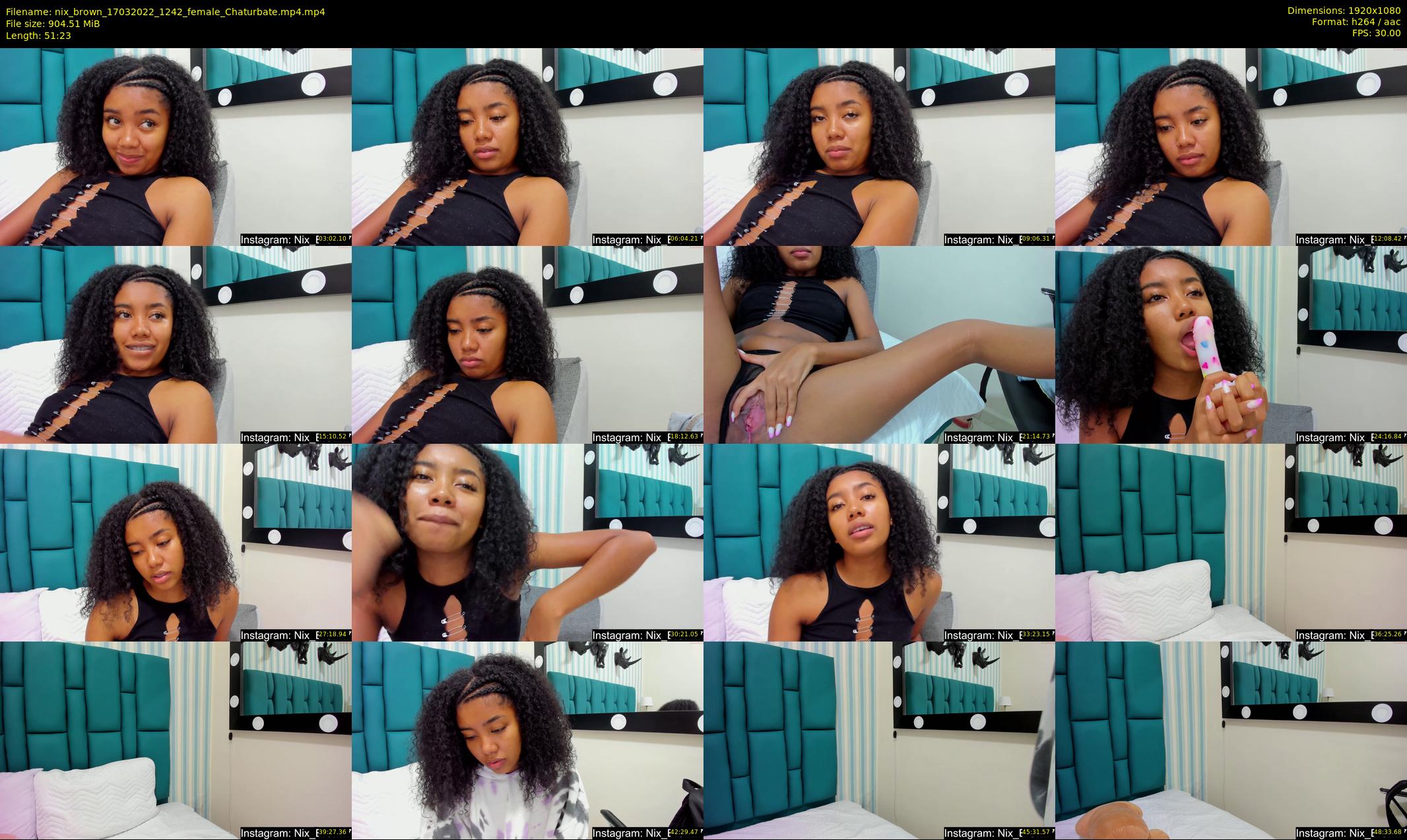 nix_brown — 52 minute Chaturbate female cam show recording, 1080p, Mar 17, 2022