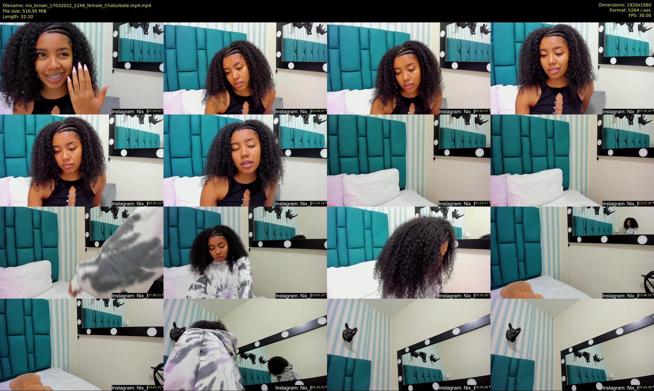 nix_brown — 33 minute Chaturbate female cam show recording, 1080p, Mar 17, 2022