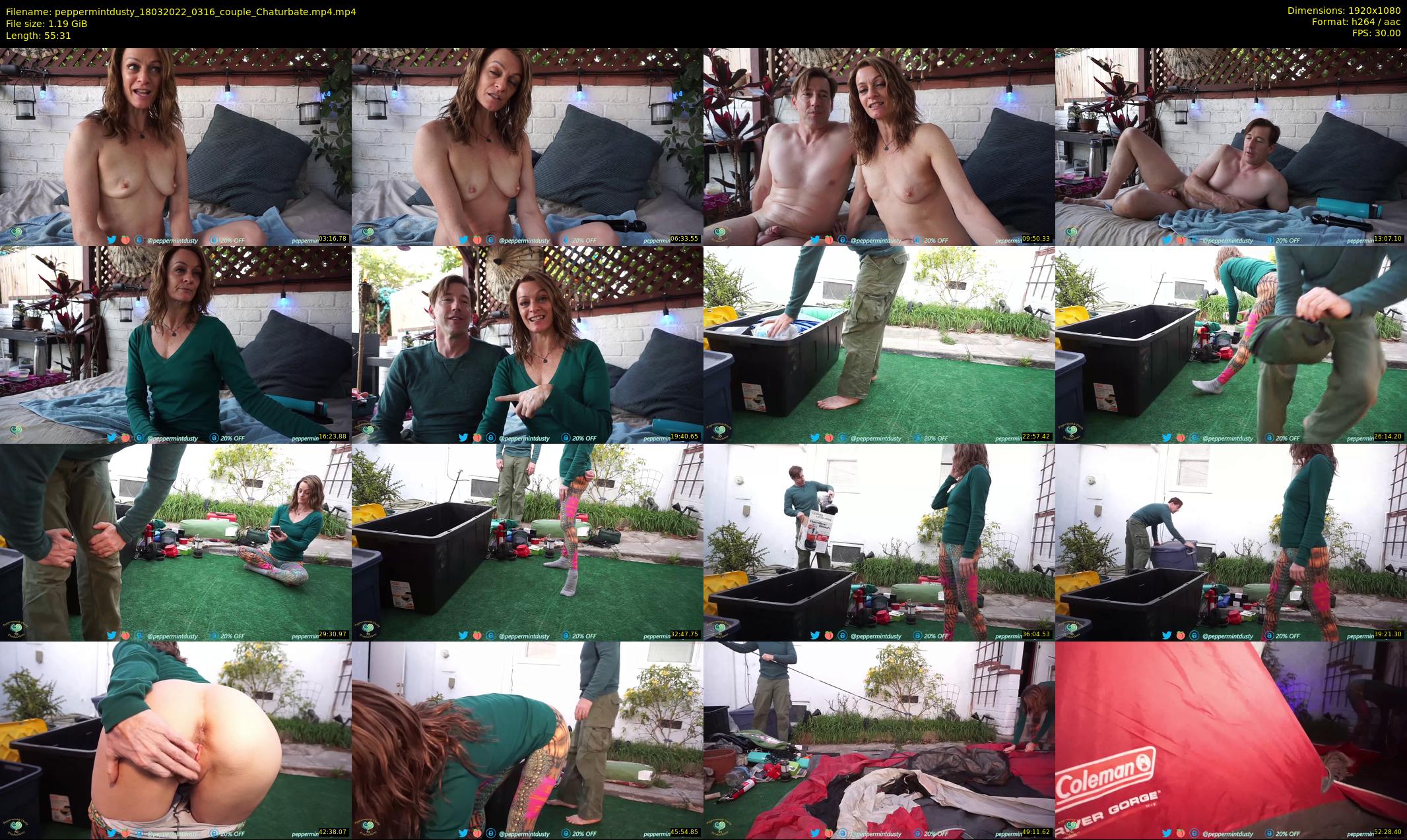 peppermintdusty — 56 minute Chaturbate couple cam show recording, 1080p, Mar 18, 2022