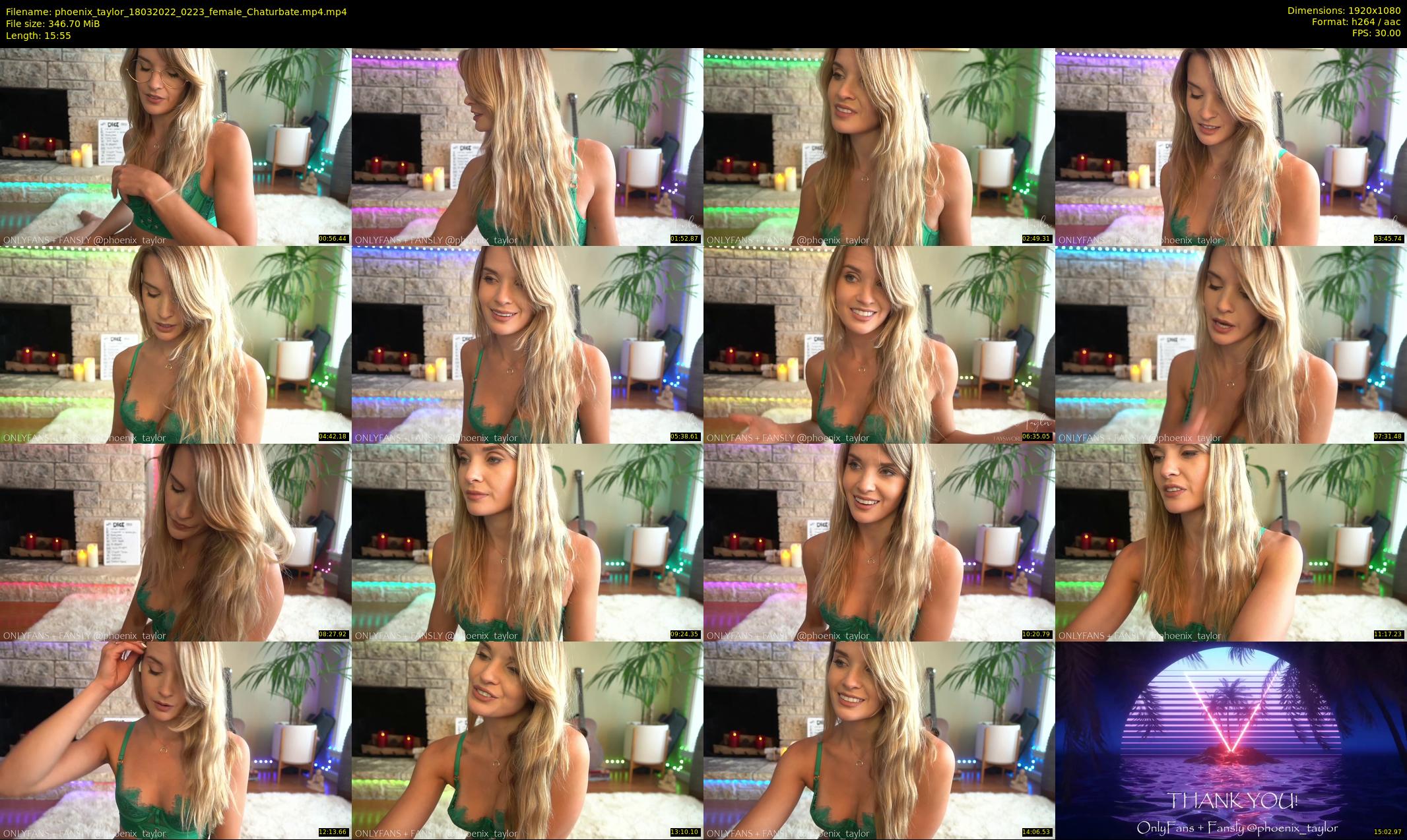 phoenix_taylor — 16 minute Chaturbate female cam show recording, 1080p, Mar 18, 2022