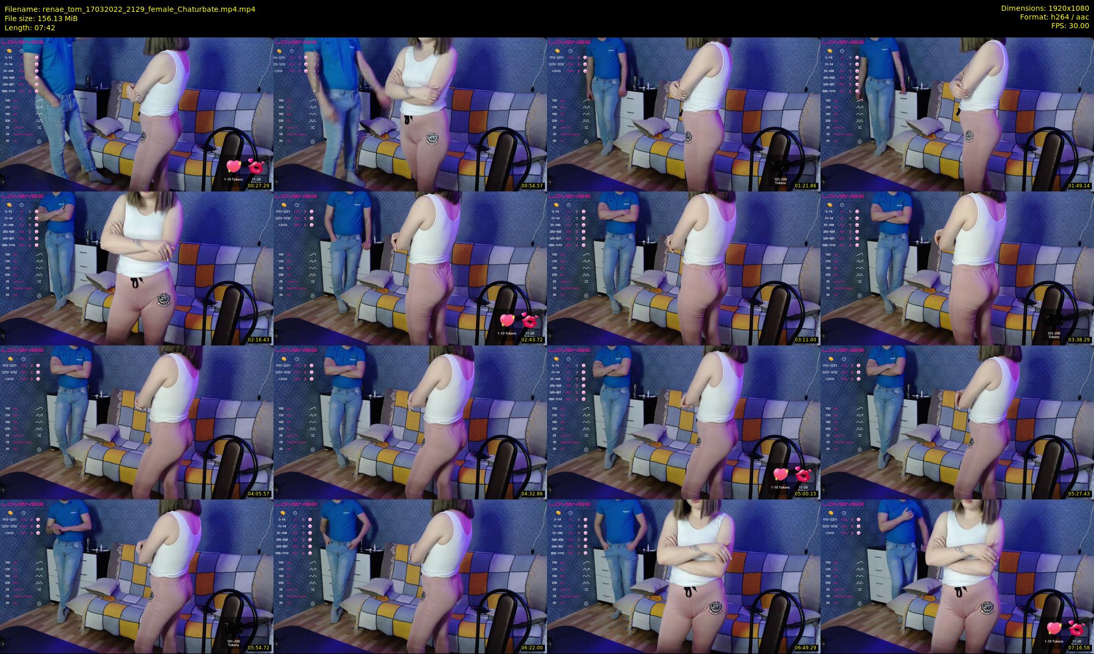 renae_tom — 8 minute Chaturbate couple cam show recording, 1080p, Mar 17, 2022