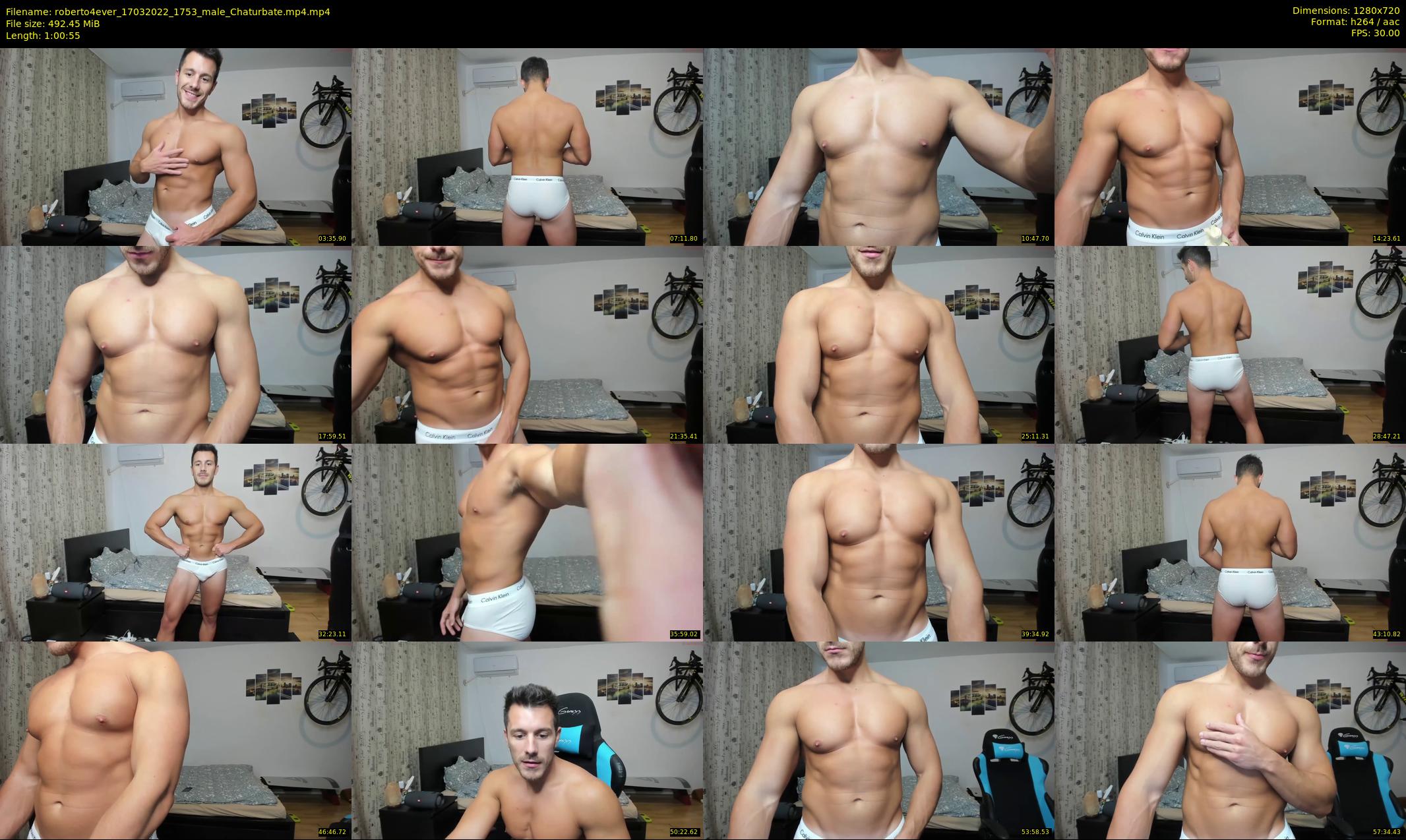 roberto4ever — 61 minute Chaturbate male cam show recording, 720p, Mar 17, 2022