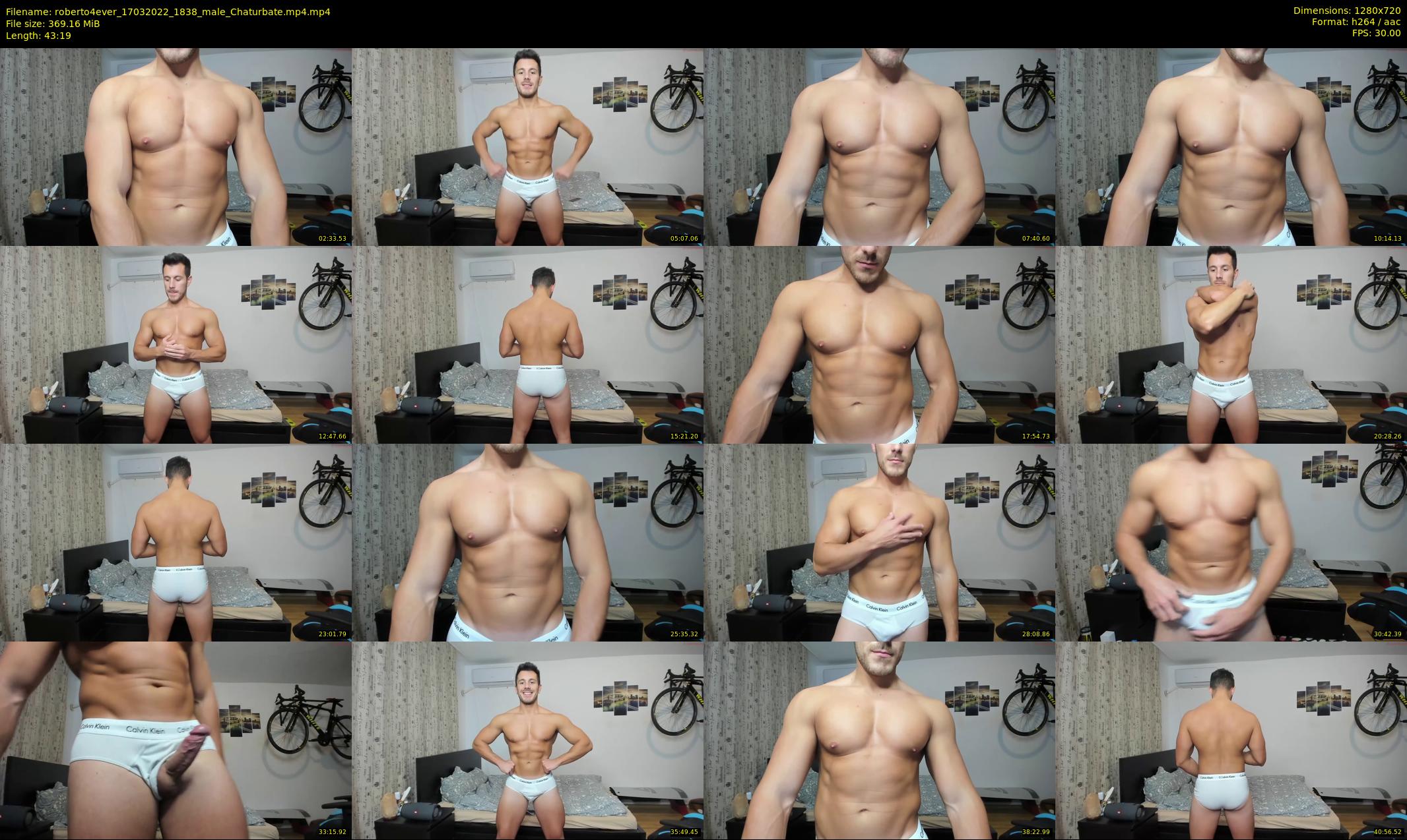 roberto4ever — 44 minute Chaturbate male cam show recording, 720p, Mar 17, 2022