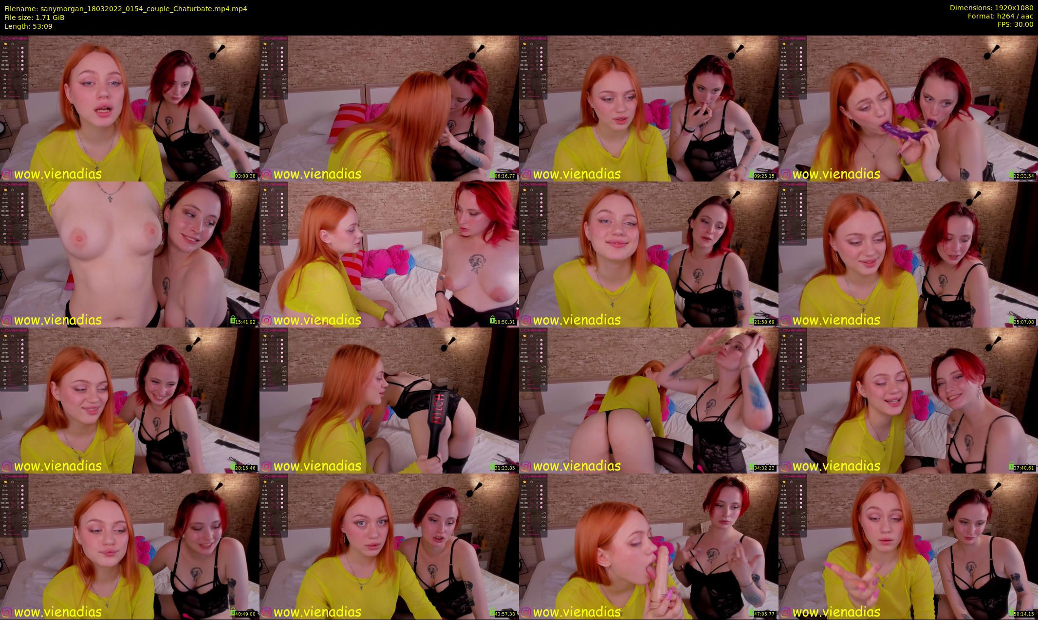 sanymorgan — 54 minute Chaturbate couple cam show recording, 1080p, Mar 18, 2022