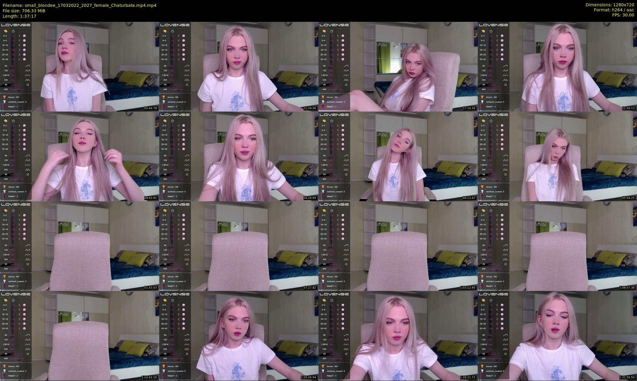 small_blondee — 98 minute Chaturbate female cam show recording, 720p, Mar 17, 2022